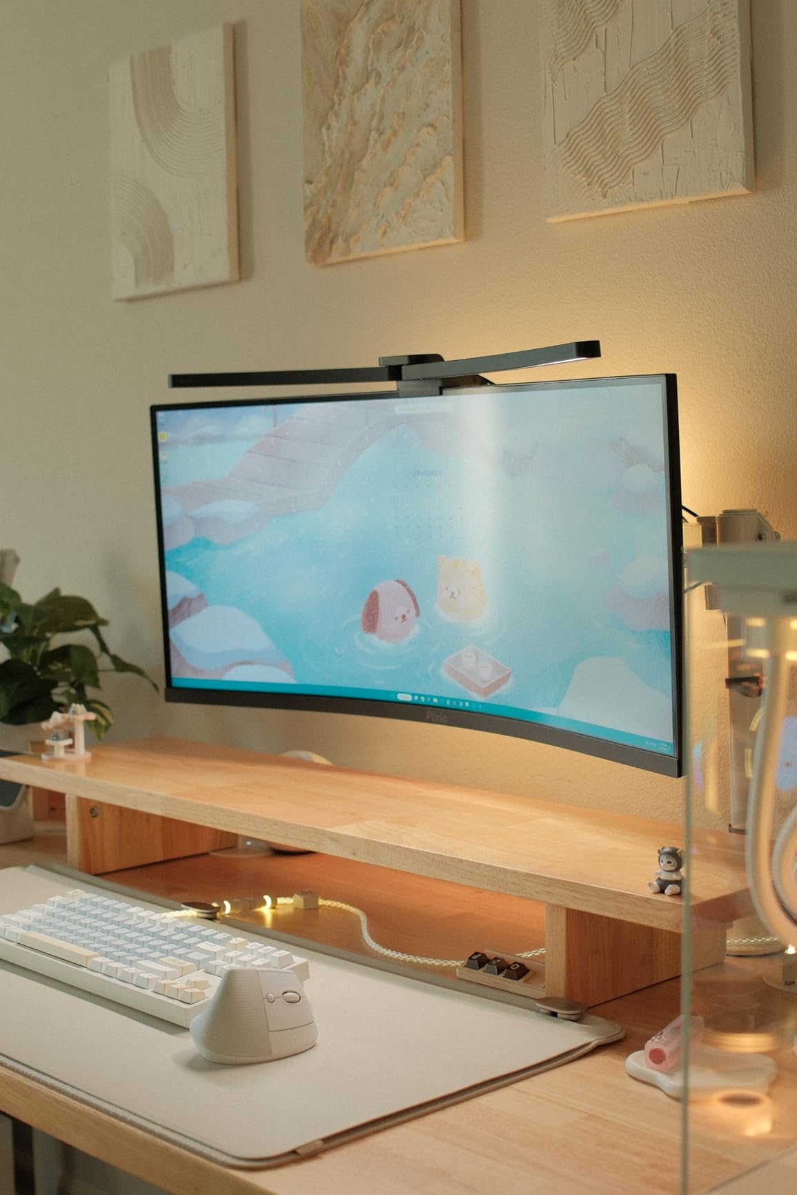 Quntis Curved Monitor Light Bar 15 RGB Backlight for 34