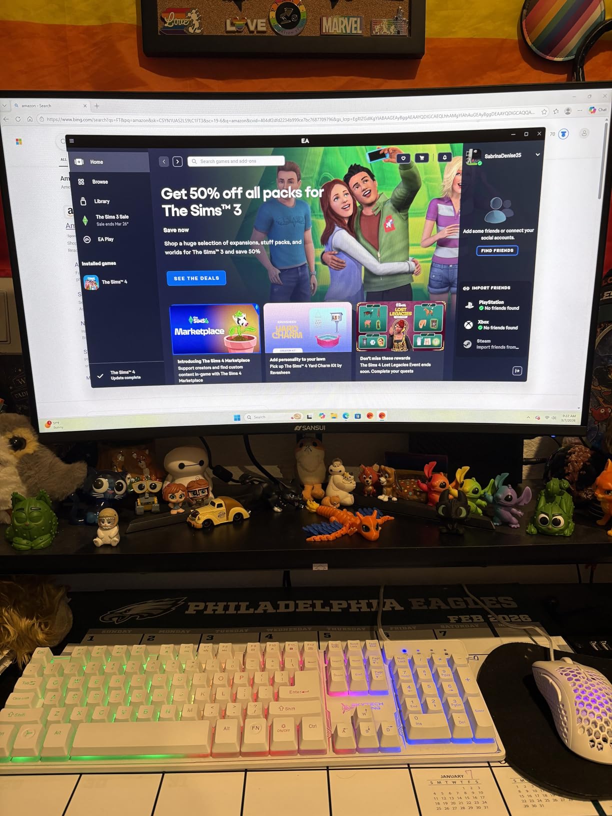 SANSUI Gaming Monitor, 24 Inch 180Hz, FHD 1080P 1ms 110% sRGB Computer Monitor, HDMI DP Ports VESA Support for Game Office (HDMI Cable Included) customer photo 1