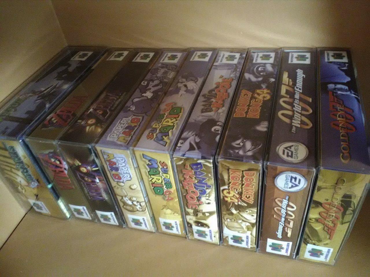 MALKO 20 Pack Video Game Protector Compatible with: SNES & N64 Game Box | Clear Plastic Sleeve Cover customer photo 1