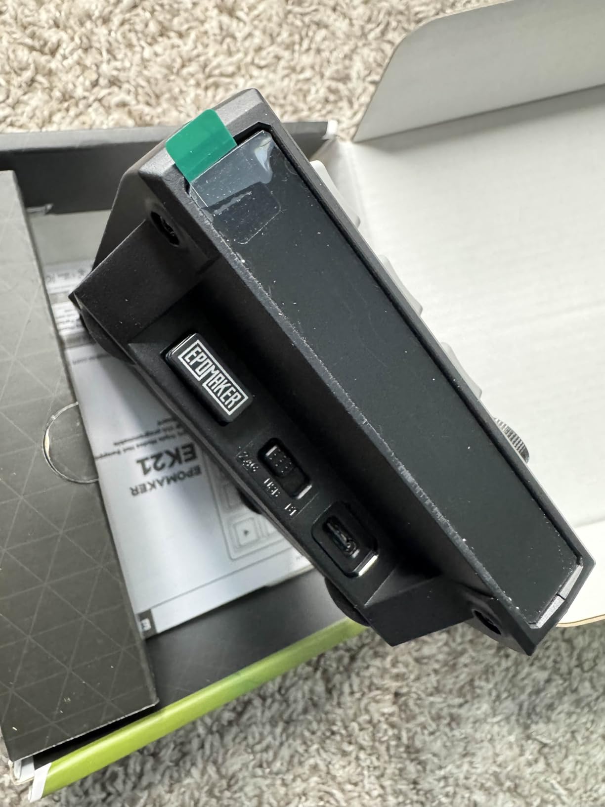 EPOMAKER EK21 VIA Gasket Number Pad with 1000mAh Battery, BT 5.0/2.4GHz/Wired Hot-Swap Numpad with Aluminum Alloy knob, Programmable for Win/Mac/Gaming (Black Silver, Zebra Switch) customer photo 2