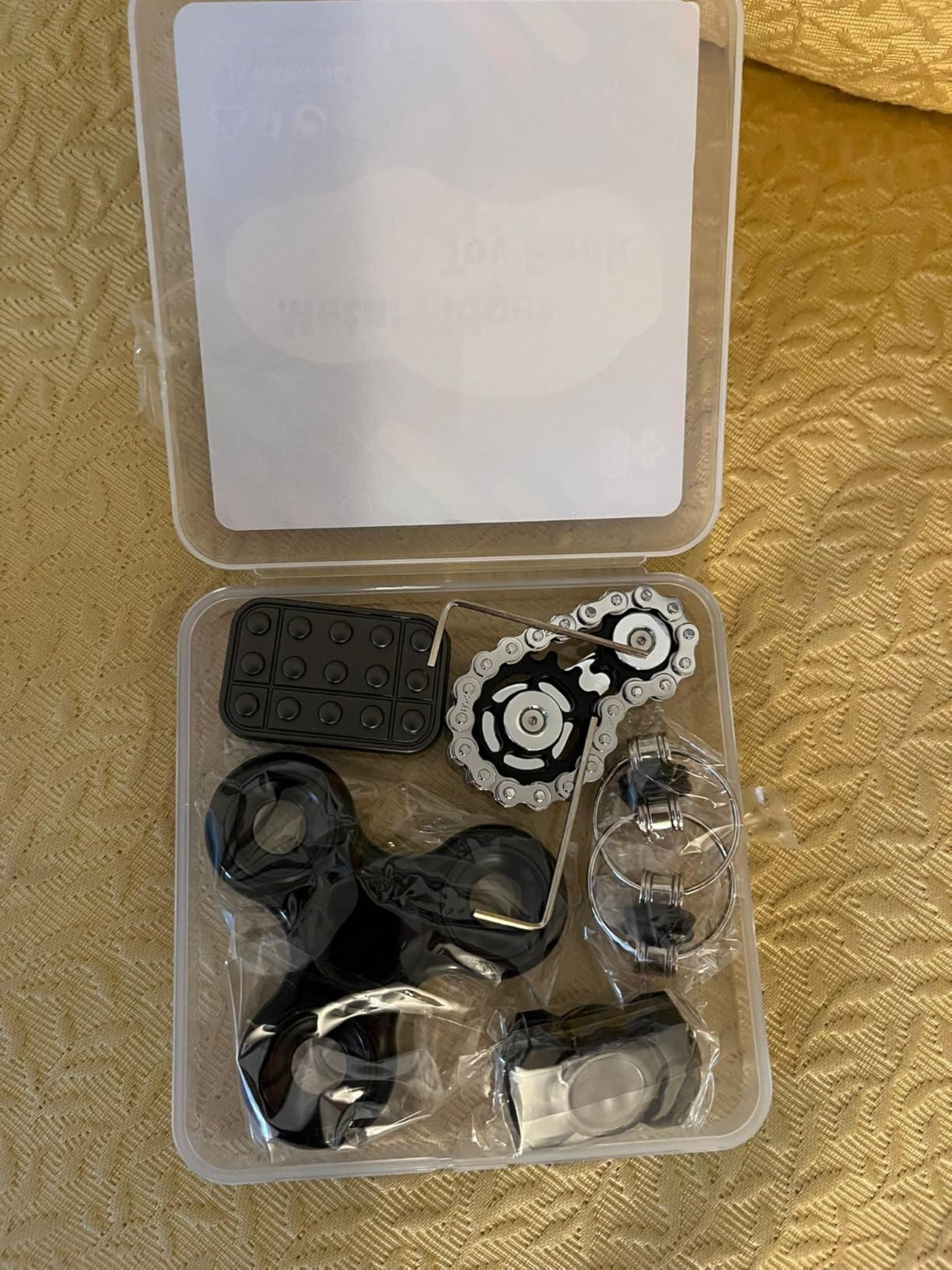 5 Pcs Fidget Toys Adults & Teen Metal Fidgets Spinner Easter Basket Stuffers for Teen Boys Magnetic Slider Cool Gadgets Office Desk Toy Stress Relief Sensory Items for Autism ADHD Anxiety Gifts customer photo 2