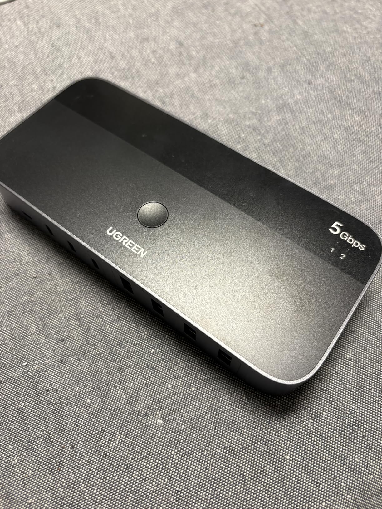 UGREEN 2-in 7-Out USB 3.0 Switch, USB Switcher for 2 Computers Sharing USB A & C Devices (4USB-A + 3USB-C), USB Switches Sharing Keyboard and Mouse with Controller, USB-C Male Adapter, Power Adapter customer photo 1