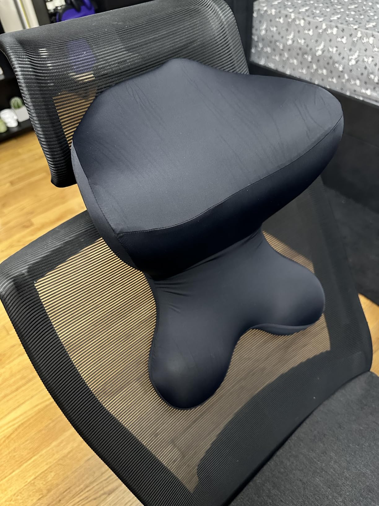 Car Headrest Pillow, Neck Support for Office Chair, 100% Memory Foam Car Neck Pillow - Ergonomic Neck Support with Adjustable Double Strap, Breathable Comfort for Car, Gaming & Office Chairs customer photo 1