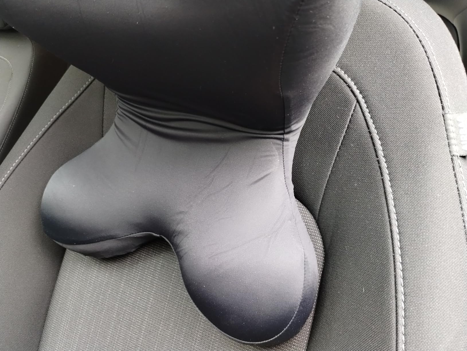 Car Headrest Pillow, Neck Support for Office Chair, 100% Memory Foam Car Neck Pillow - Ergonomic Neck Support with Adjustable Double Strap, Breathable Comfort for Car, Gaming & Office Chairs customer photo 2