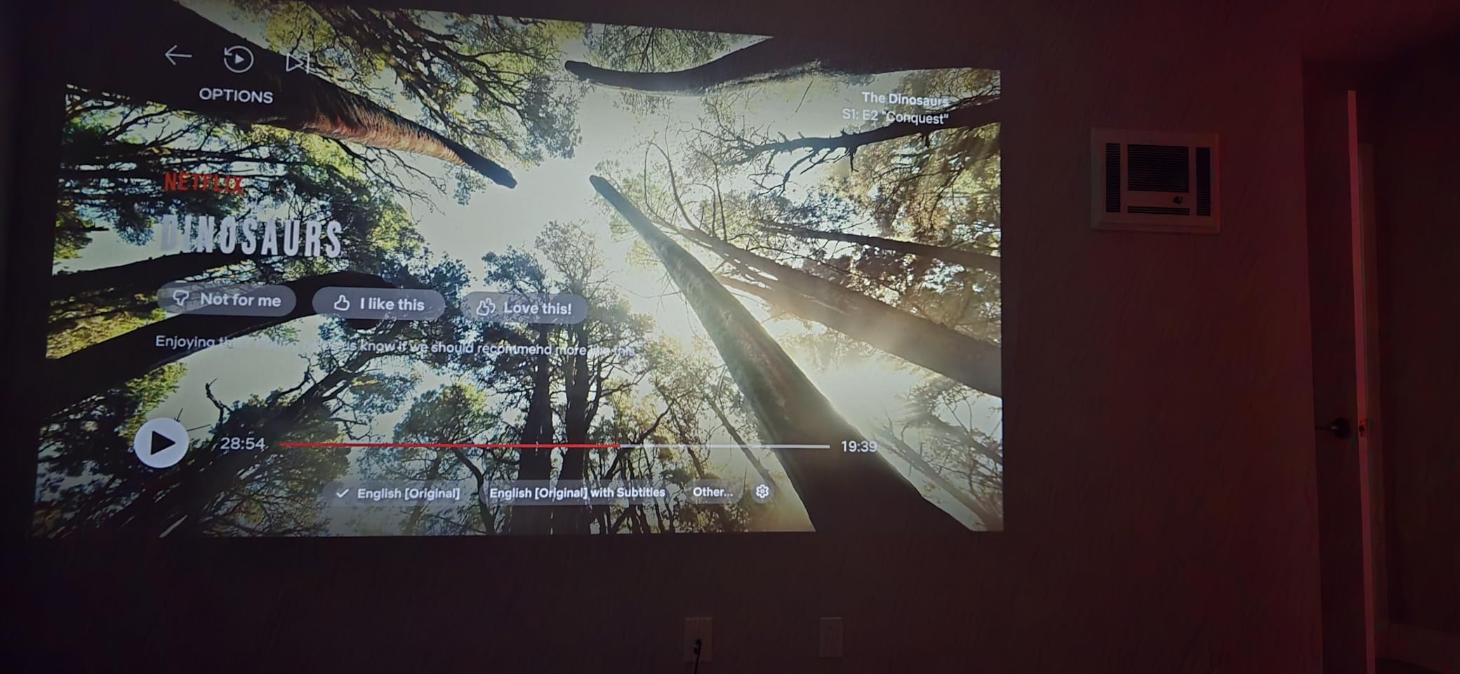 【Official Licensed Google TV】4K Smart Projector with WiFi and Bluetooth, VOPLLS Outdoor Projectors with Dolby/Auto Focus, Portable Movie Phone Wireless Gaming Wifi Proyector for Bedroom/Home/Celling customer photo 1