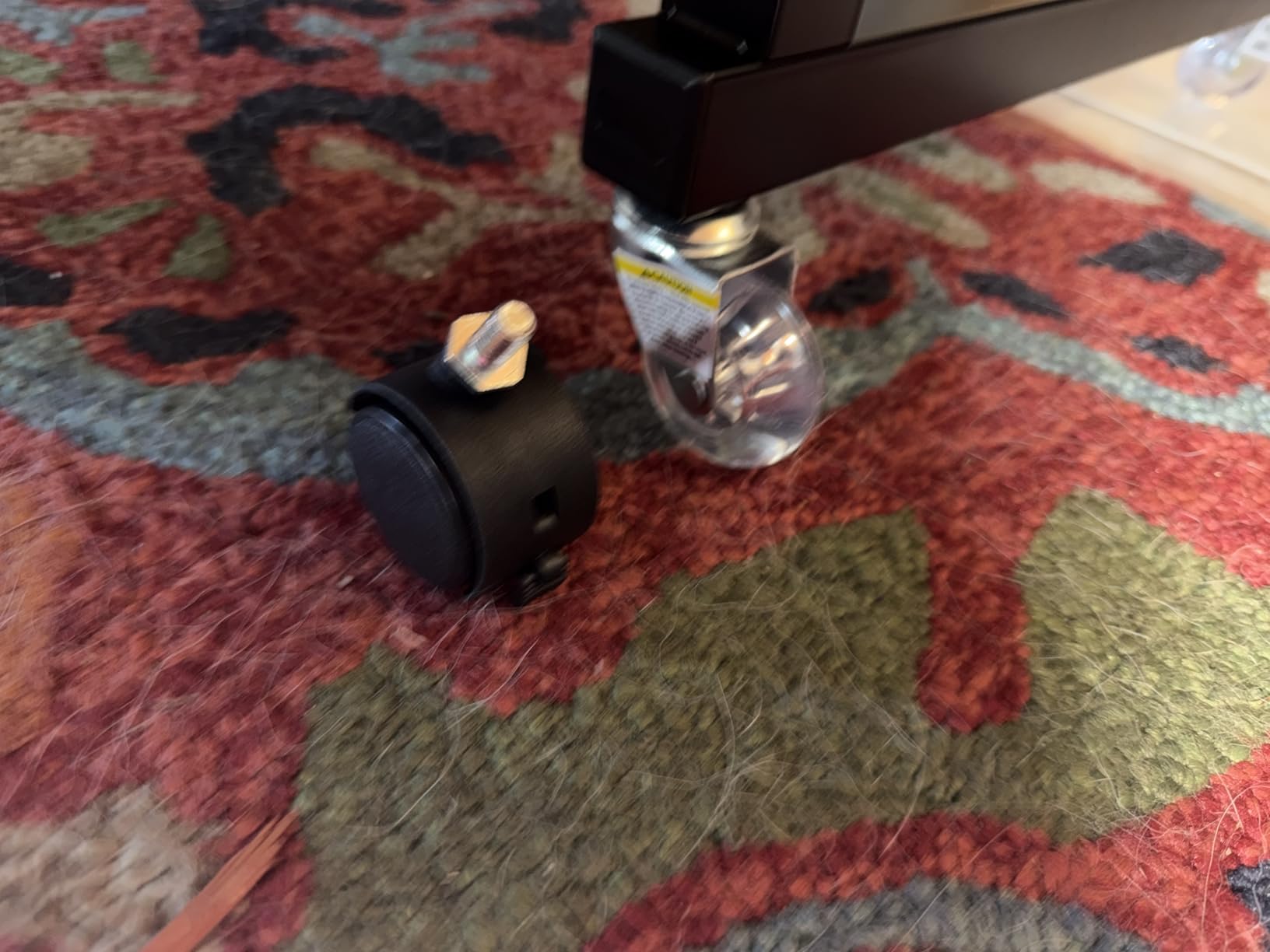 VIVO Mobile Over The Bed and Recliner Table, Tilting Laptop Tray with Height and Length Frame Adjustment, Ergonomic Overbed Kids and Adult Desk on Wheels, Black, DESK-V202B customer photo 2