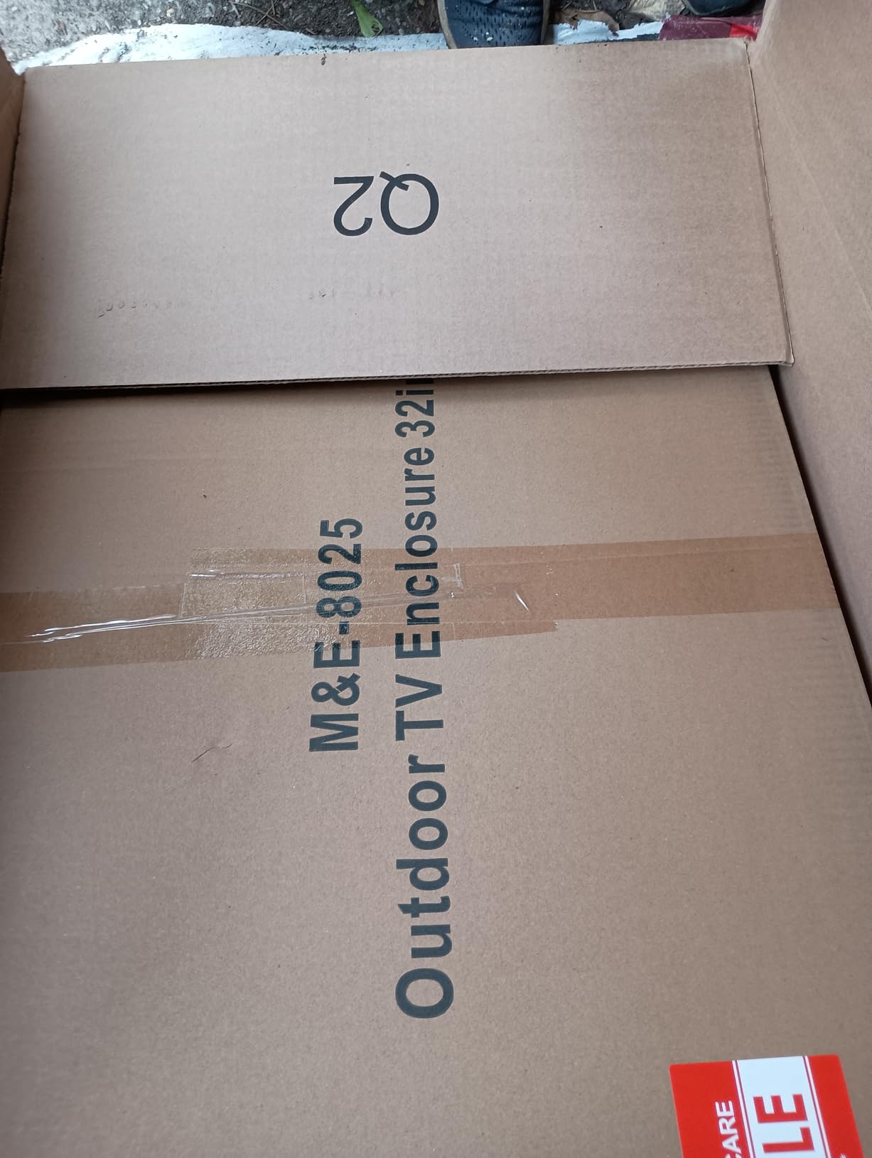 50-55 inch Outdoor TV Hard Cover with Lock, Weatherproof Protection for Television, Clear Outdoor TV Enclosure customer photo 2