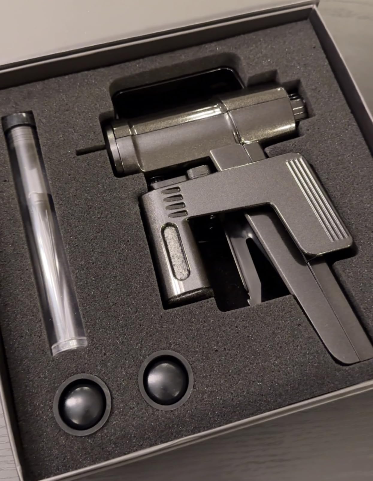 SKEOS Electric Wine Opener, Needle Piercing Vacuum Wine Bottle Opener for Smooth Extraction, No Cork Damage, Vacuum Seal Freshness, Perfect for Wine Lovers, Black customer photo 2