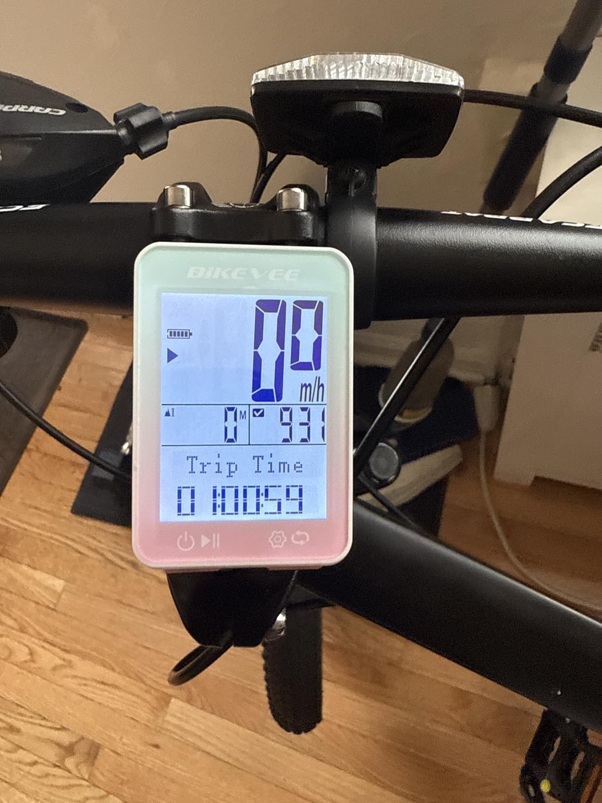 GPS Speedometer & Odometer - Wireless Bike Computer, Auto Start/Stop, Auto Backlight, IPX7 Waterproof, 2.4
