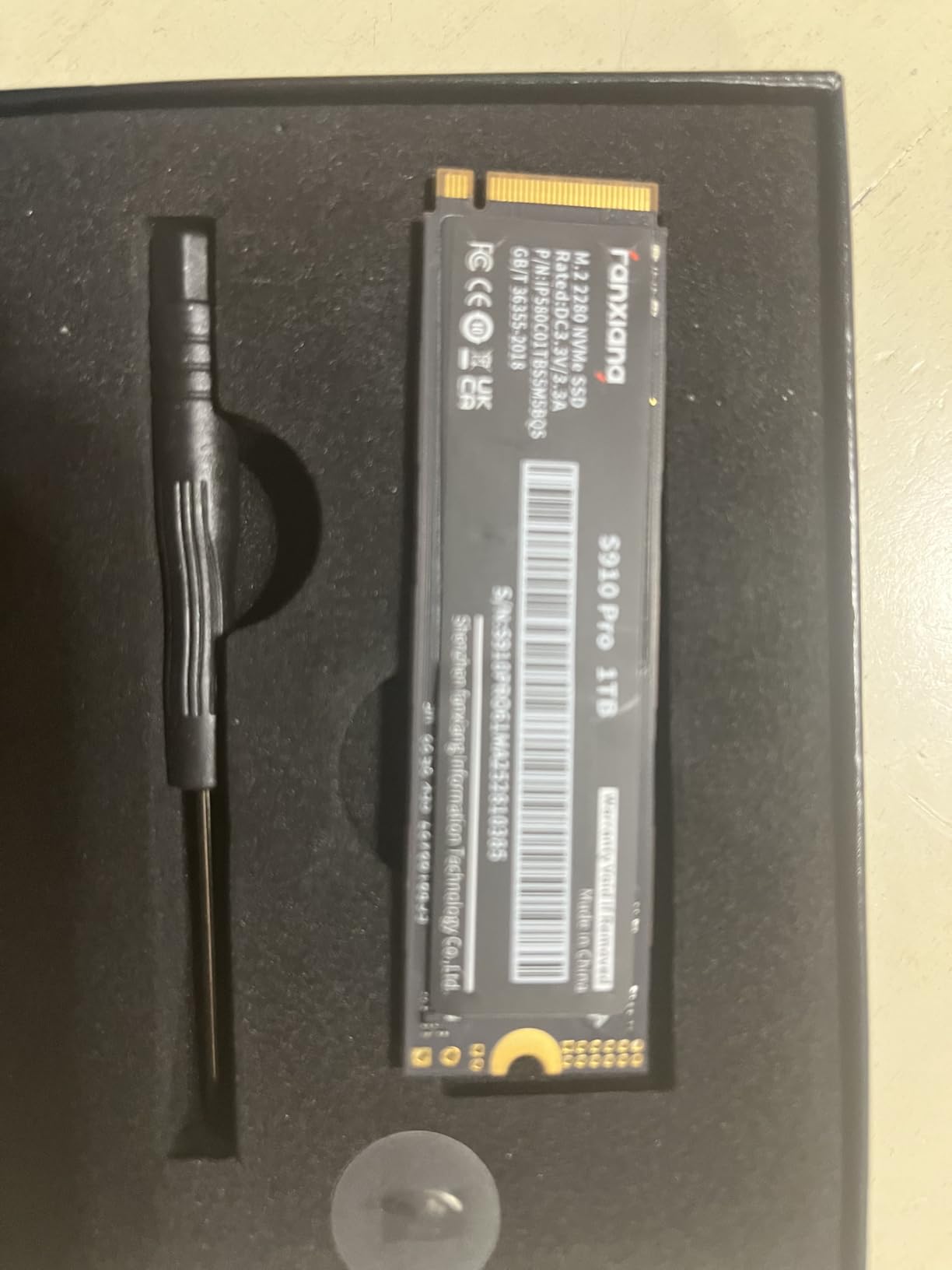 fanxiang 2TB PCIe 5.0 x4 NVMe M.2 SSD, Up to 14000 MB/s, DRAM Cache and SLC NAND, High Performance Solid State Drive for AI Applications, Gaming, PC, Laptop customer photo 1