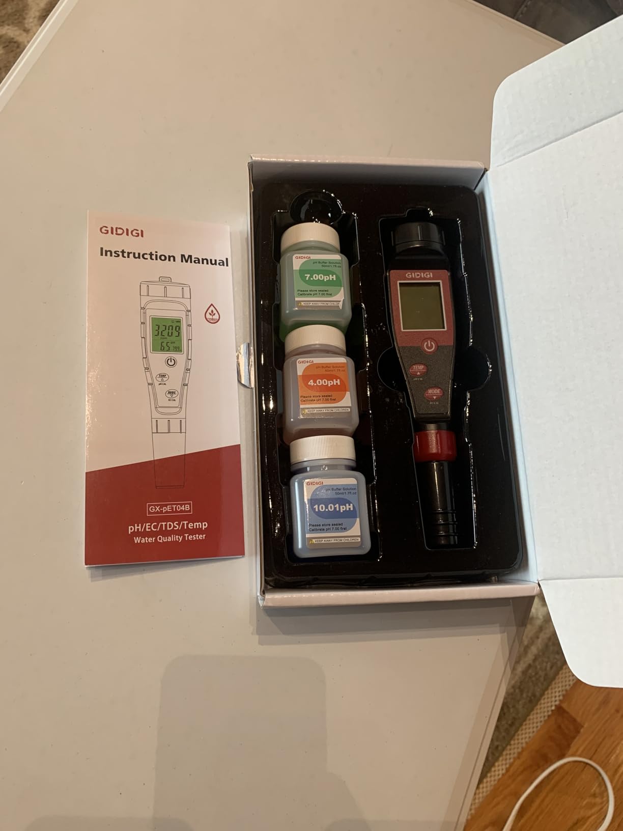 Digital pH Tester for Water, pH Meter for Hydroponic Water, TDS Tester EC PPM Test for Plant Nutrients, 4-in-1 Meter for Conductivity, pH Pen for Drinking Water, DWC, Indoor Plants customer photo 2