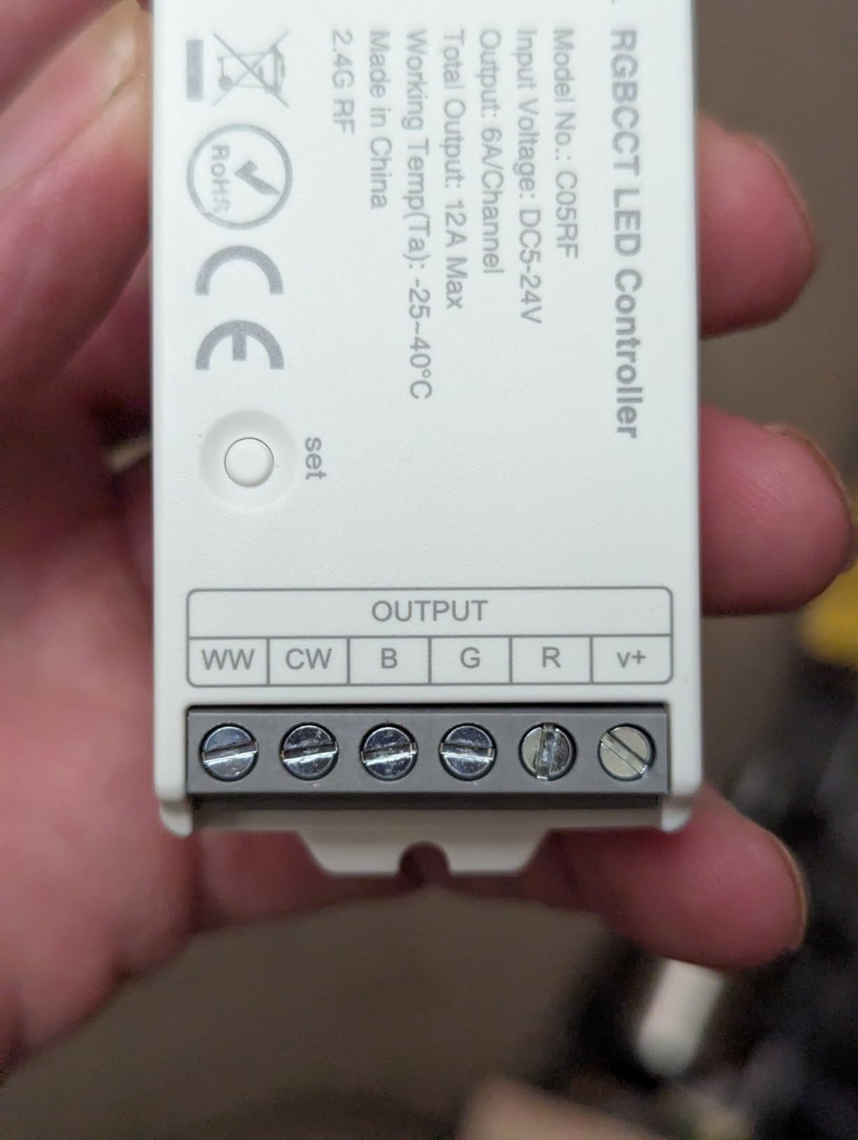 BTF-LIGHTING RF 2.4GHz Wireless Remote RC07RFB & C01W 2.4GHz Tuya WiFi Controller Kit Alexa Google Home APP Control Dimming for Single Color PWM 5050SMD FCOB (+V -V) 2PIN LED Strip DC12V DC24V customer photo 2