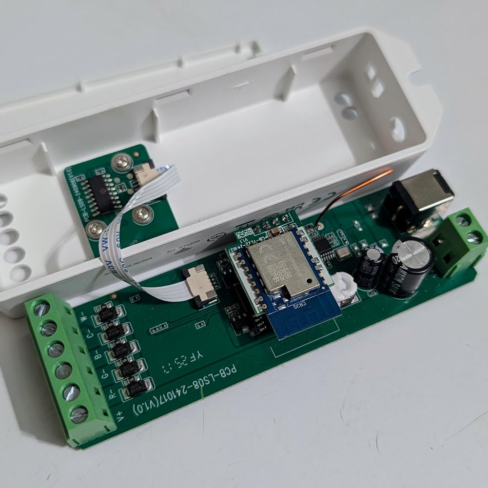 MIWISE Matter LED Controller,Dimmable WiFi Controller for LED Strip Light,Works with Alexa/Google Assistant/Homekit/Apple Home/Siri,for Single Color/CCT/RGB/RGBCCT/RGBW COB LED Strip Light,DC12-48V customer photo 1