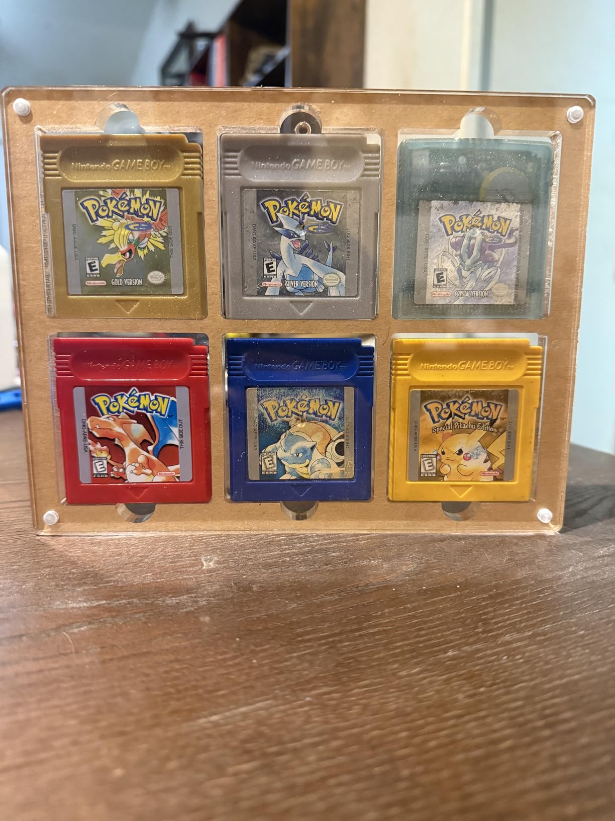 Video Game Cartridges Display Case, Compatible with Gameboy Advance Card Holder, Magnetic Acrylic Frame for Retro Game GBA Cartridge Collection (9 Slot) customer photo 2