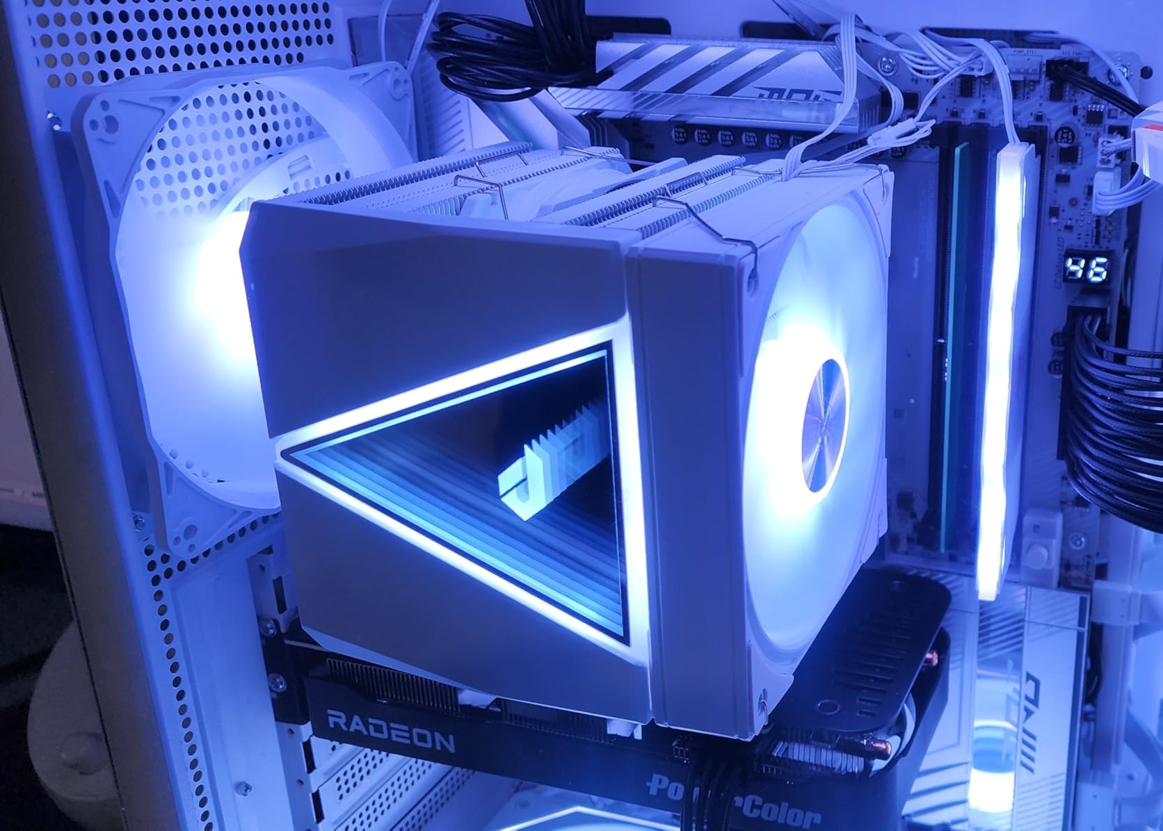 5V 3PIN ARGB RAM Heatsink Memory Cooler for DIY PC Game MOD DDR3 DDR4 DDR5(Compatible with ASUS Aura Sync,GIGABYTE RGB Fusion and MSI Mystic Light Sync（Memory not Included）GY-06-Black-2 Pack customer photo 1