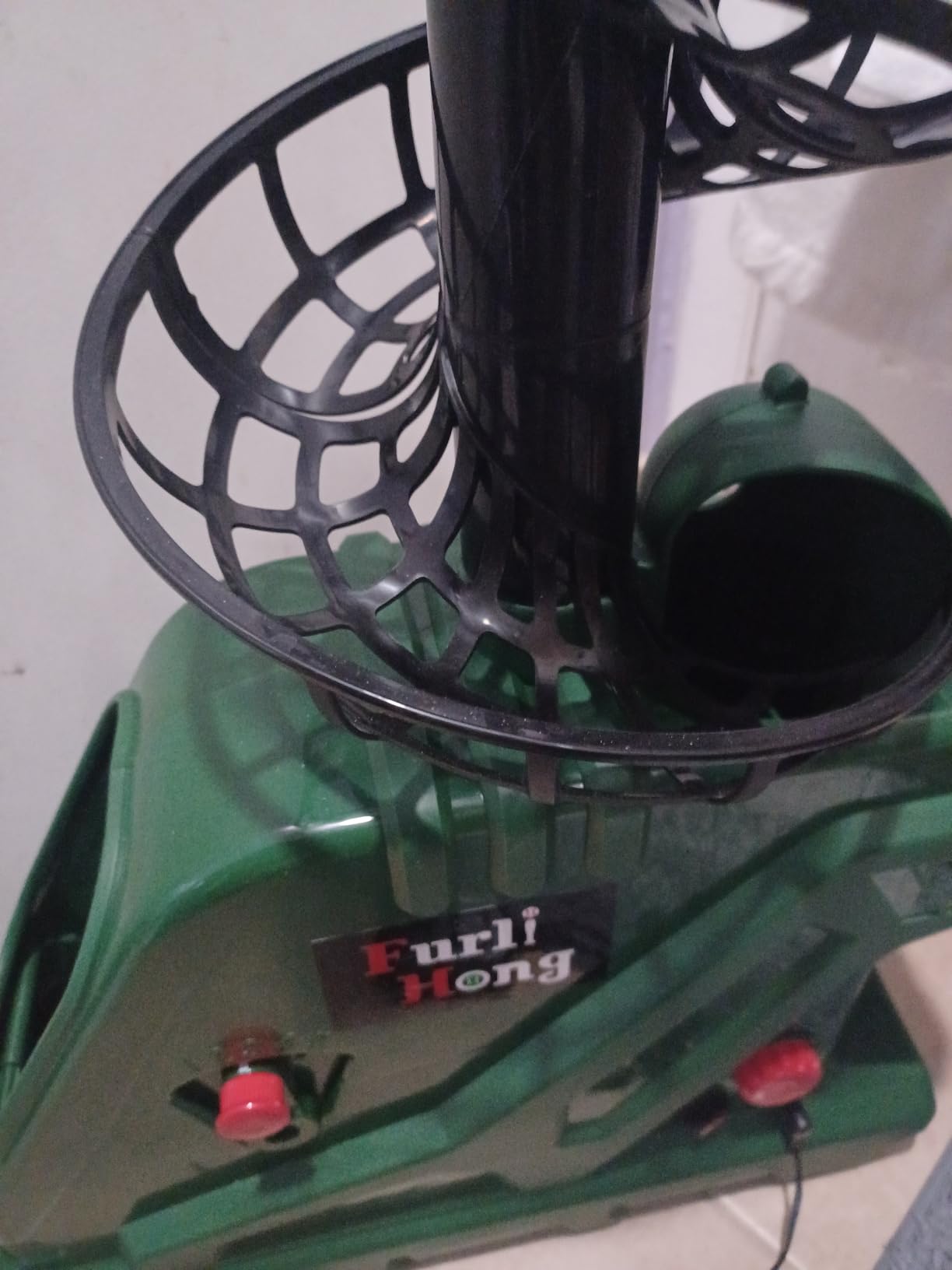 Furlihong 3819BH Portable Tennis Ball Machine | 5 Adjustable Angles, 2 Power Levels, 4 Serve Intervals, up to 30 MPH, for All Skill Levels Training customer photo 2