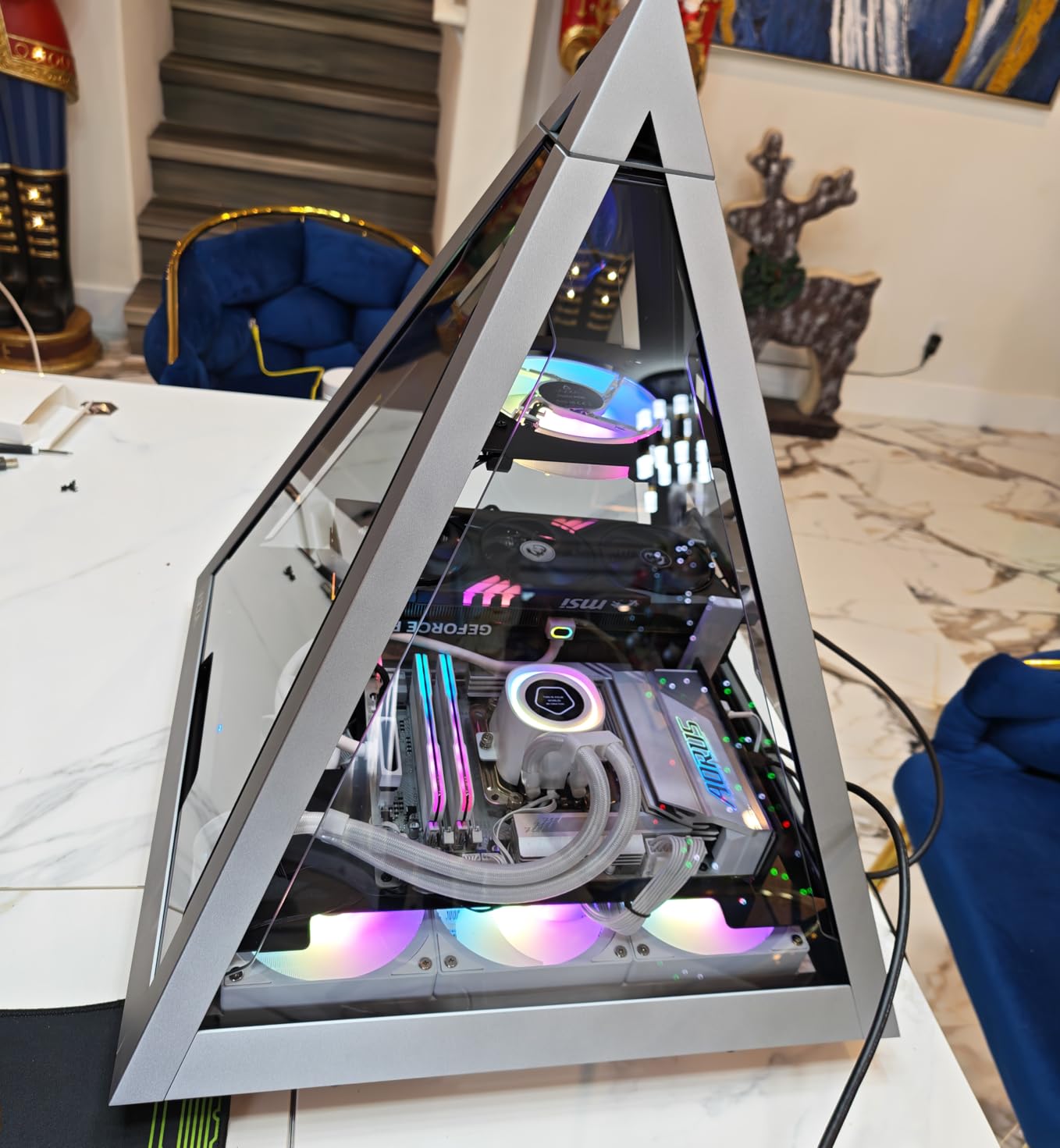 ID-COOLING FX360 LCD Premium 360mm AIO Liquid CPU Cooler with 1.48