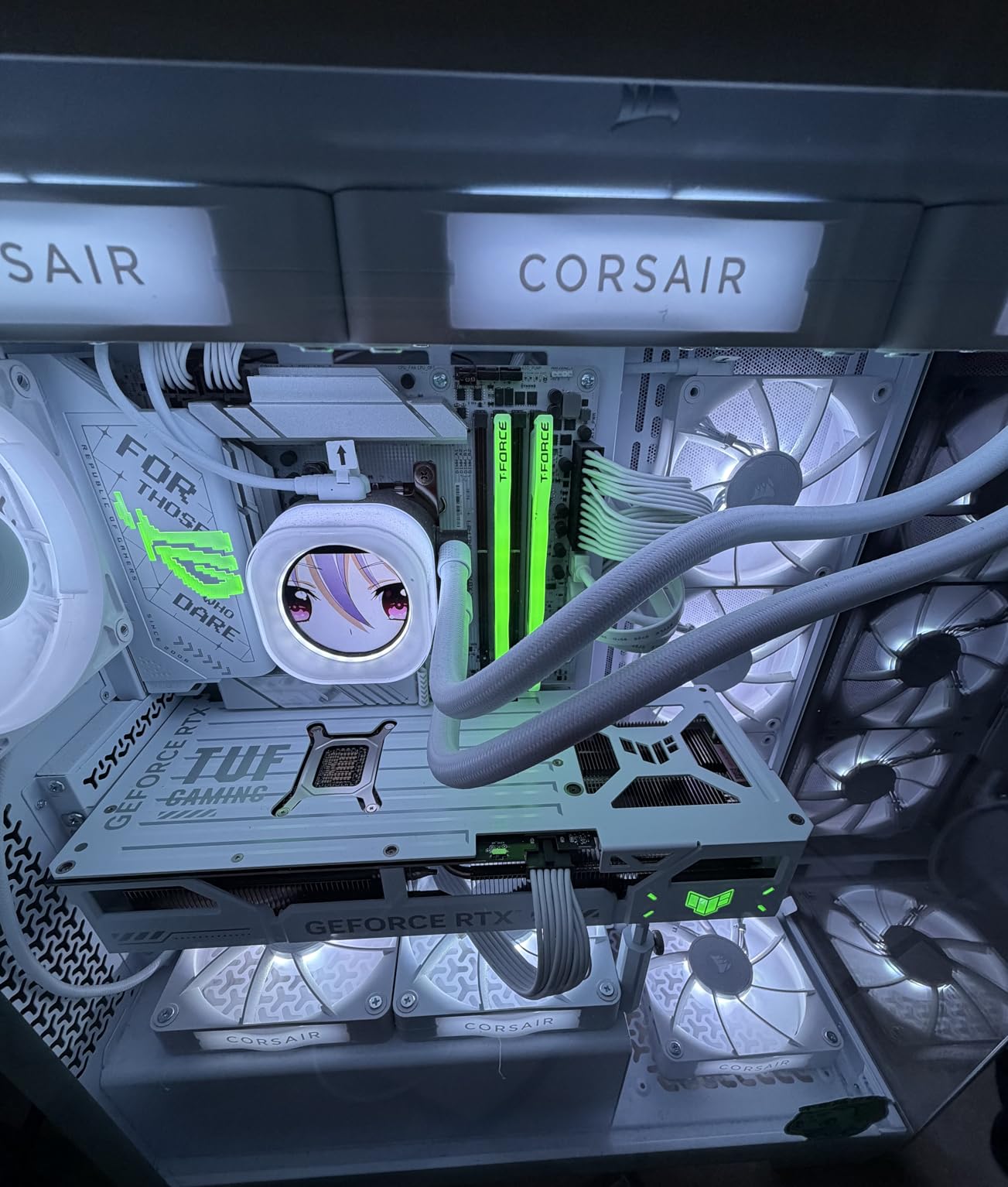 ASUS TUF GeForce RTX 5070 Ti 16GB GDDR7 BTF White OC Edition Graphics Card, NVIDIA, Desktop (PCIe 5.0, HDMI/DP 2.1, 3.125-Slot, Military-Grade Components, with a Detachable GC-HPWR Adapter) customer photo 2