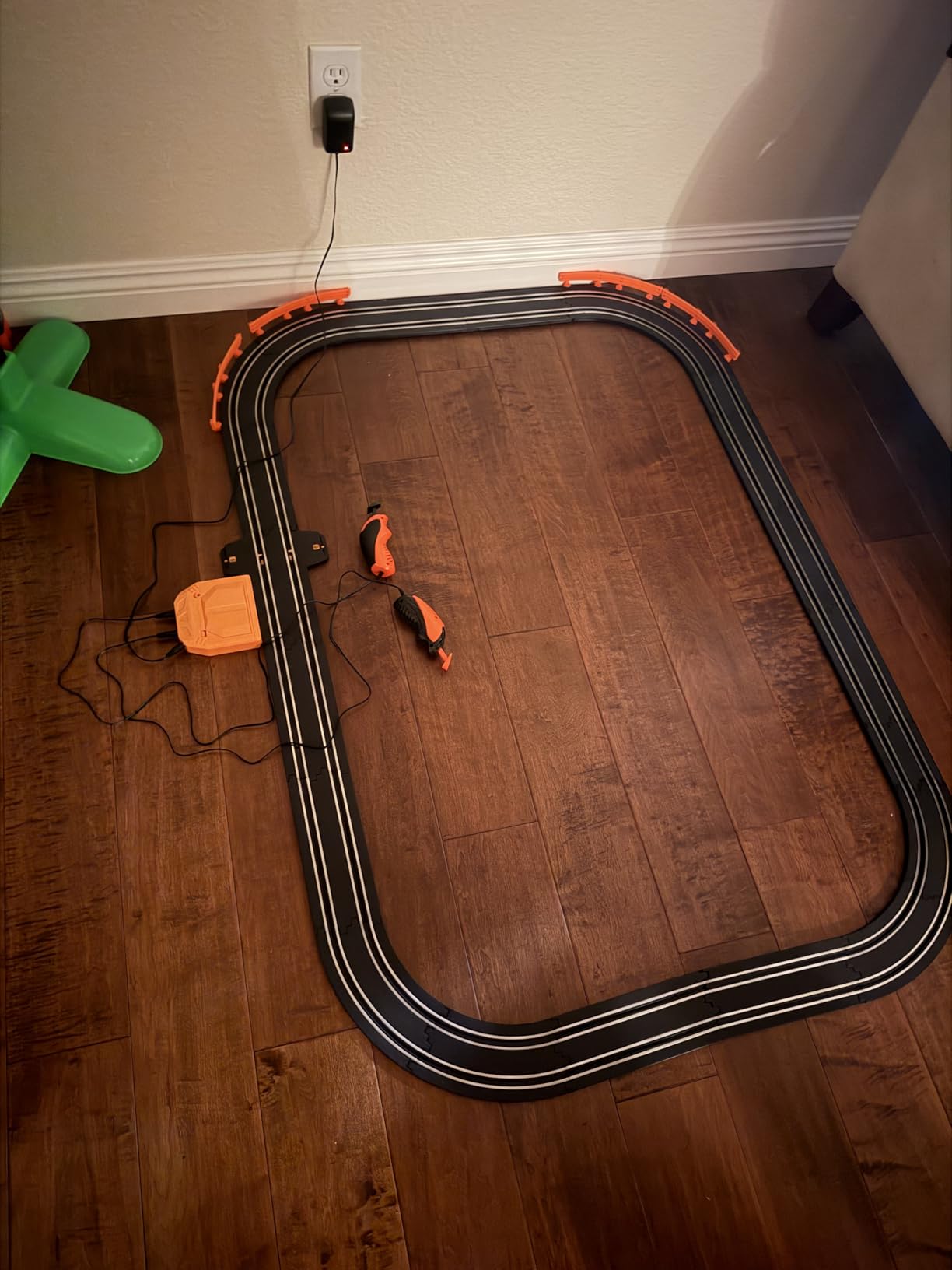 Slot Car Race Track with 4 High-Speed Racing Cars Battery or Electric Race Car Toy for Kids Boys, Dual Racing Game 2 Hand Controllers Toys for Girls Children Age 6,7,8-12 Years Old customer photo 2