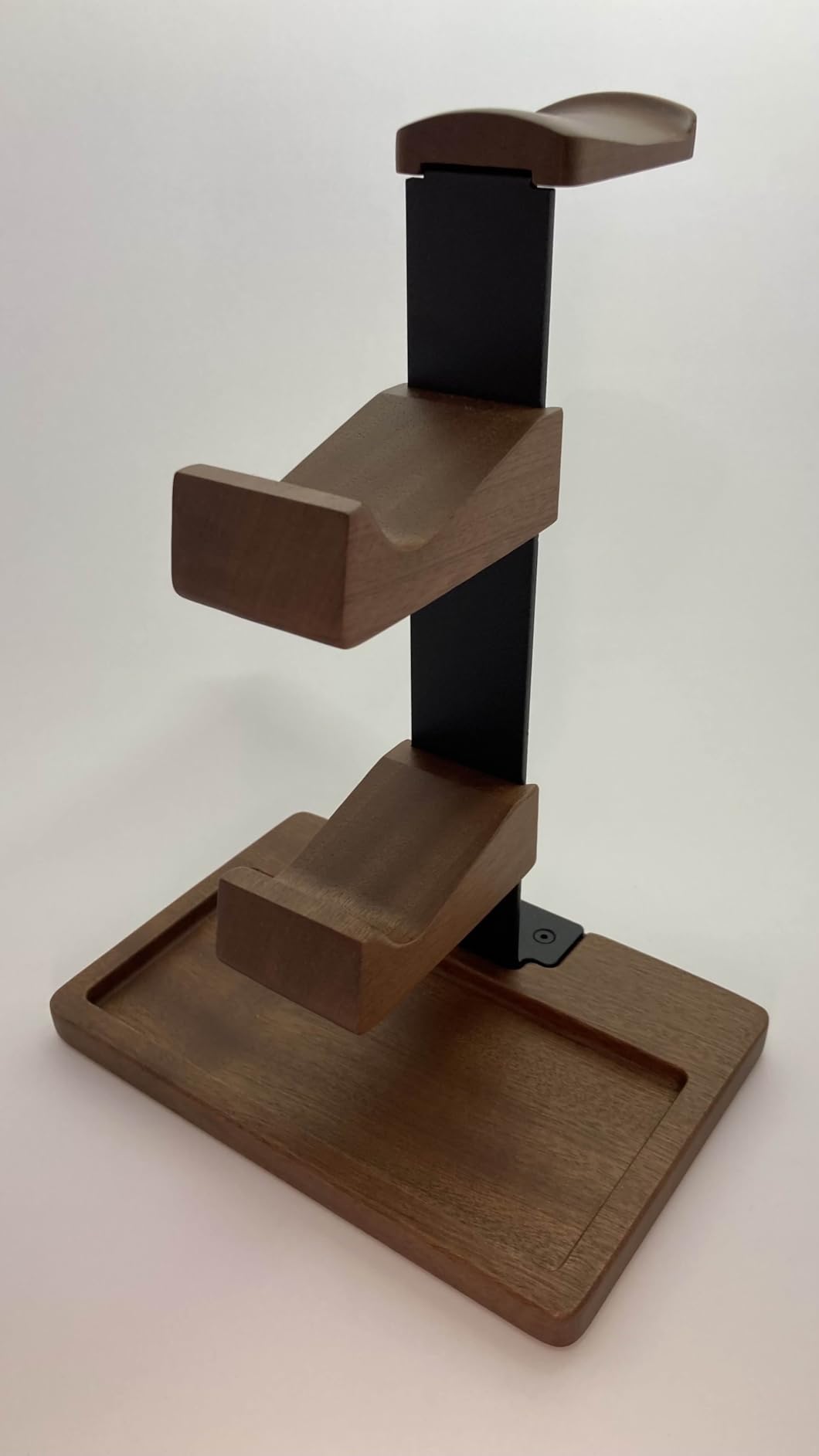 Solid Wood Controller Holder and Headphone Stand, Gaming Controller Stand for Desk, Dual Controller Organizer Rack, Fits Xbox, PS4, PS5, Gamepad, Headset Holder for Son, Husband, Boyfriend customer photo 2