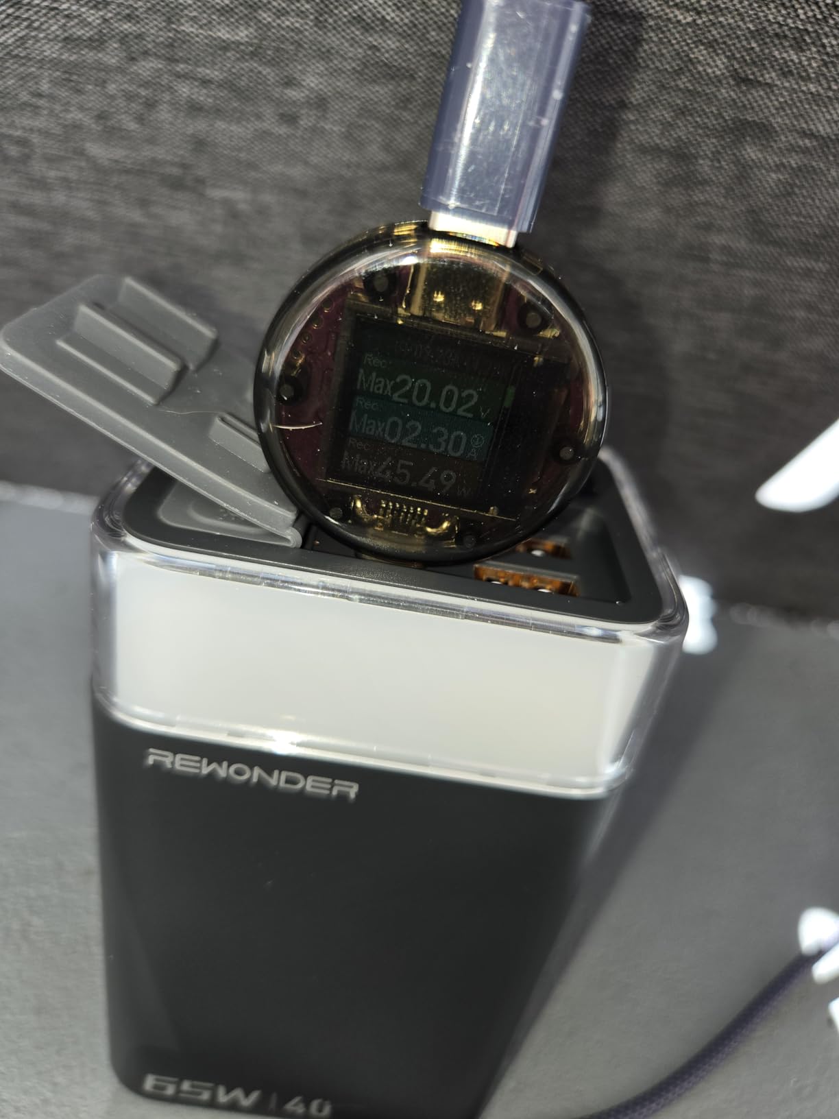 65W Solar Panel,Foldable Portable Solar Panel,25.4% High-Efficiency, PD 45W USB-C Port,QC3.0 USB-A Port,DC5521 Output, Folding IP 68 Waterproof Solar Panels with Carabiners for Camping customer photo 2