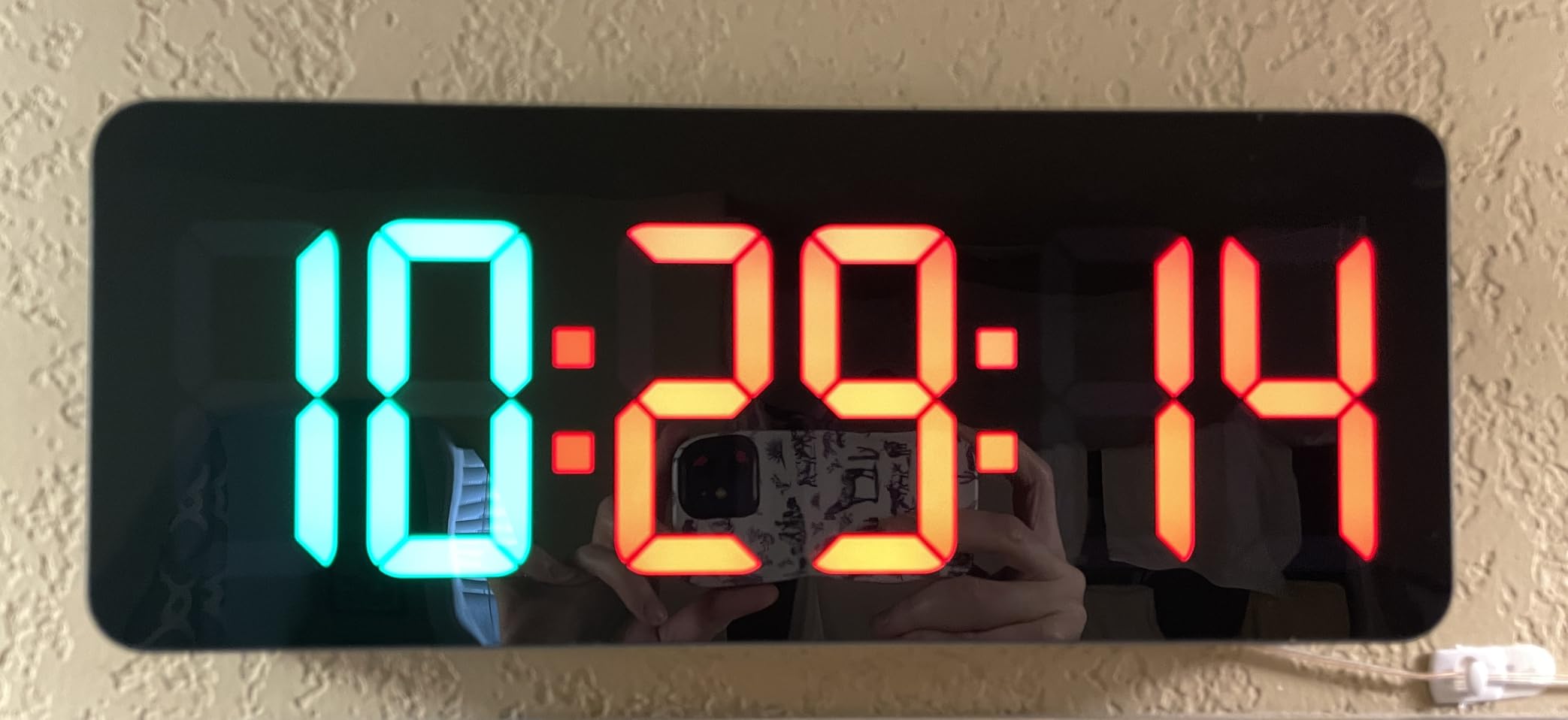 Samshow Gym Timer - Large Digital Gym Interval Workout for Fitness Enthusiast | 6 Display Modes Gym Timer Clock for Home Gym Garage Living Room Classroom Office customer photo 1