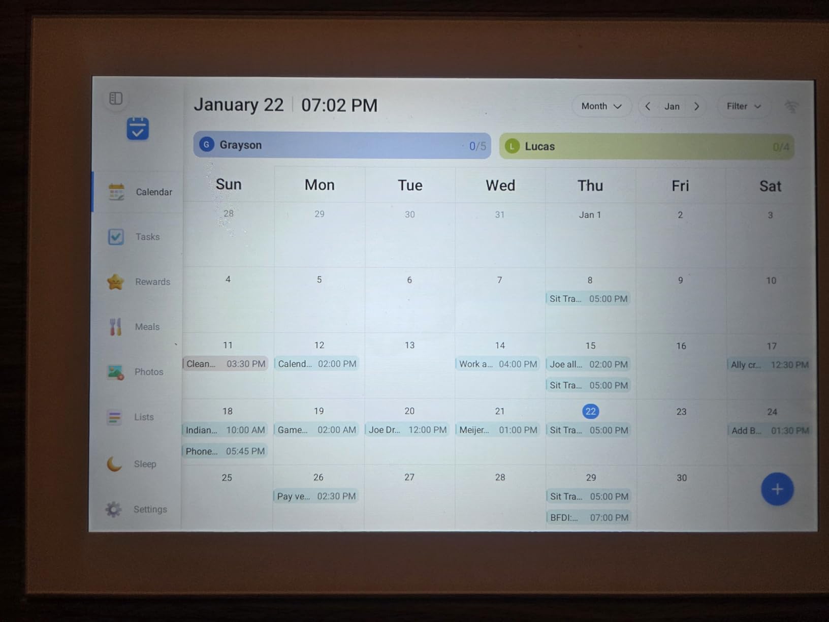 10.1 Inch Digital Calendar Chore Chart with Touchscreen - Full HD Interactive Display, Wall & Desk Mountable Family Planner, to-Do List & Meal Planner, Digital Picture Frame Gifts for Women Mom customer photo 1