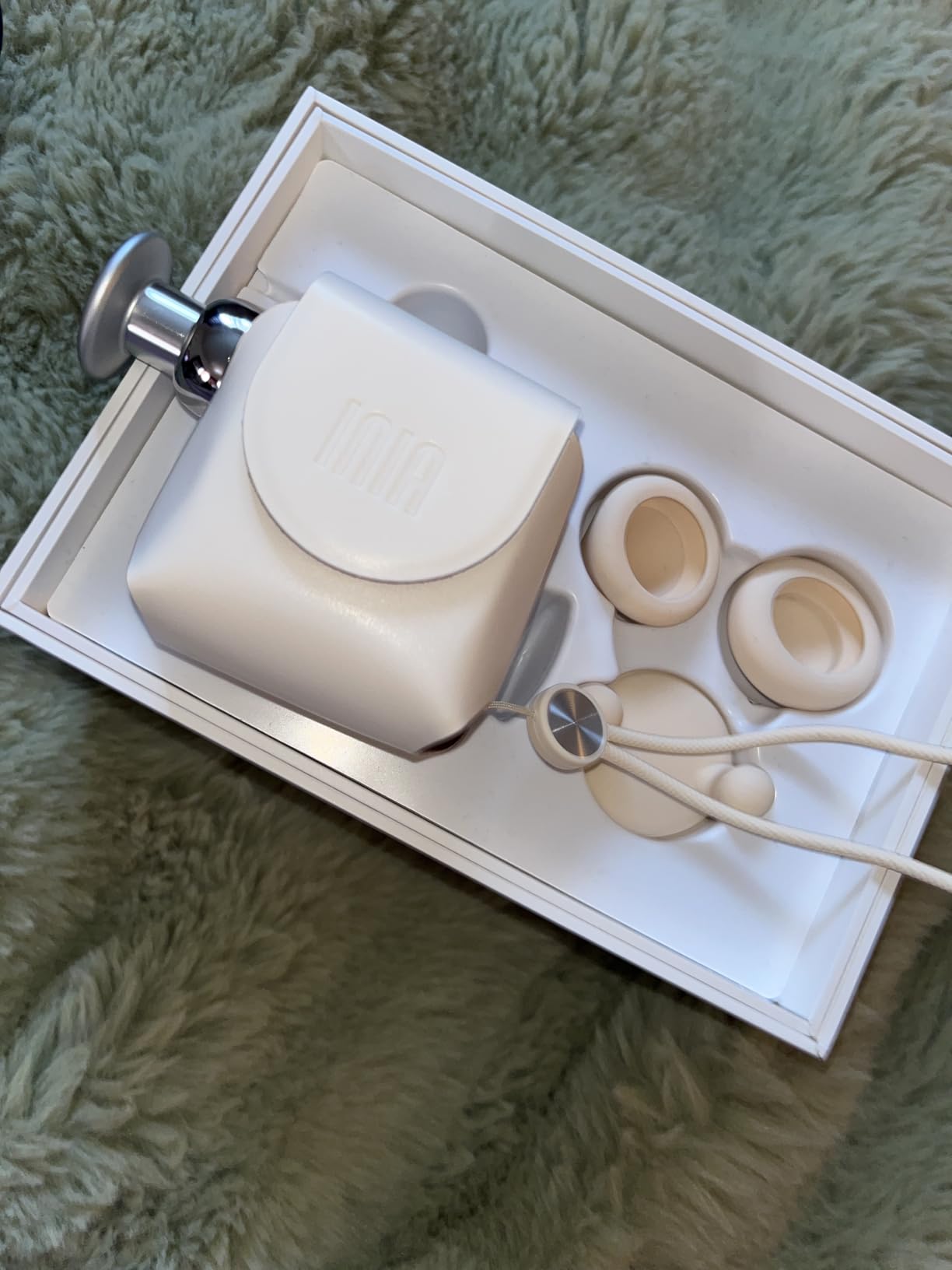 INIA PocketForce Mini Massage Gun - 75% Smaller, High-Power Percussion for Full Body Relief, Portable Deep Tissue Massager Gun with Leather Case & 3 Heads for Travel & Office Use, Gifts for Men Women customer photo 1