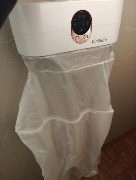 Portable Clothes Dryer, Clothes Dryer Hold 12 Items Up, With Time Setting、Remote Control, Portable Dryers For Laundry, Apartments, RV, Travel, Low noise、Energy Saving (Grey) customer photo 2