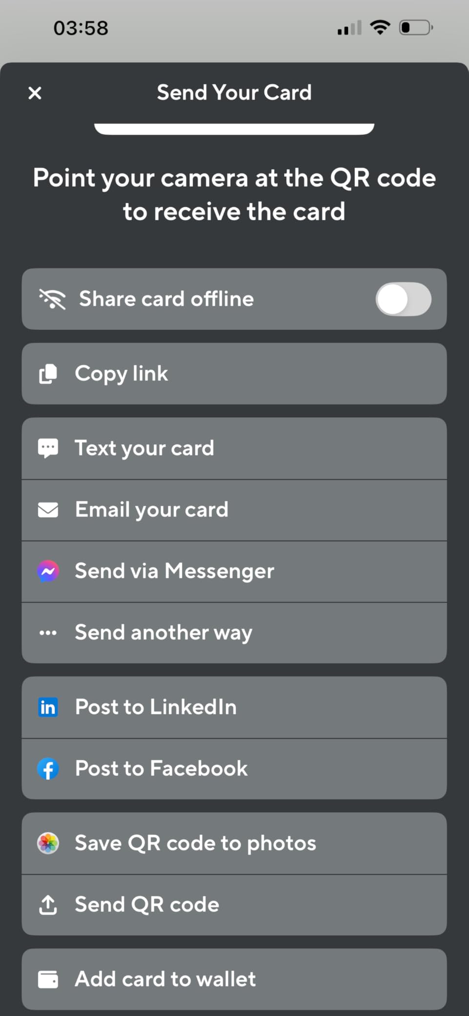 Digital Business Card - NFC Card - Instant Share via Tap - Compatible with iPhone & Android (Black) customer photo 1
