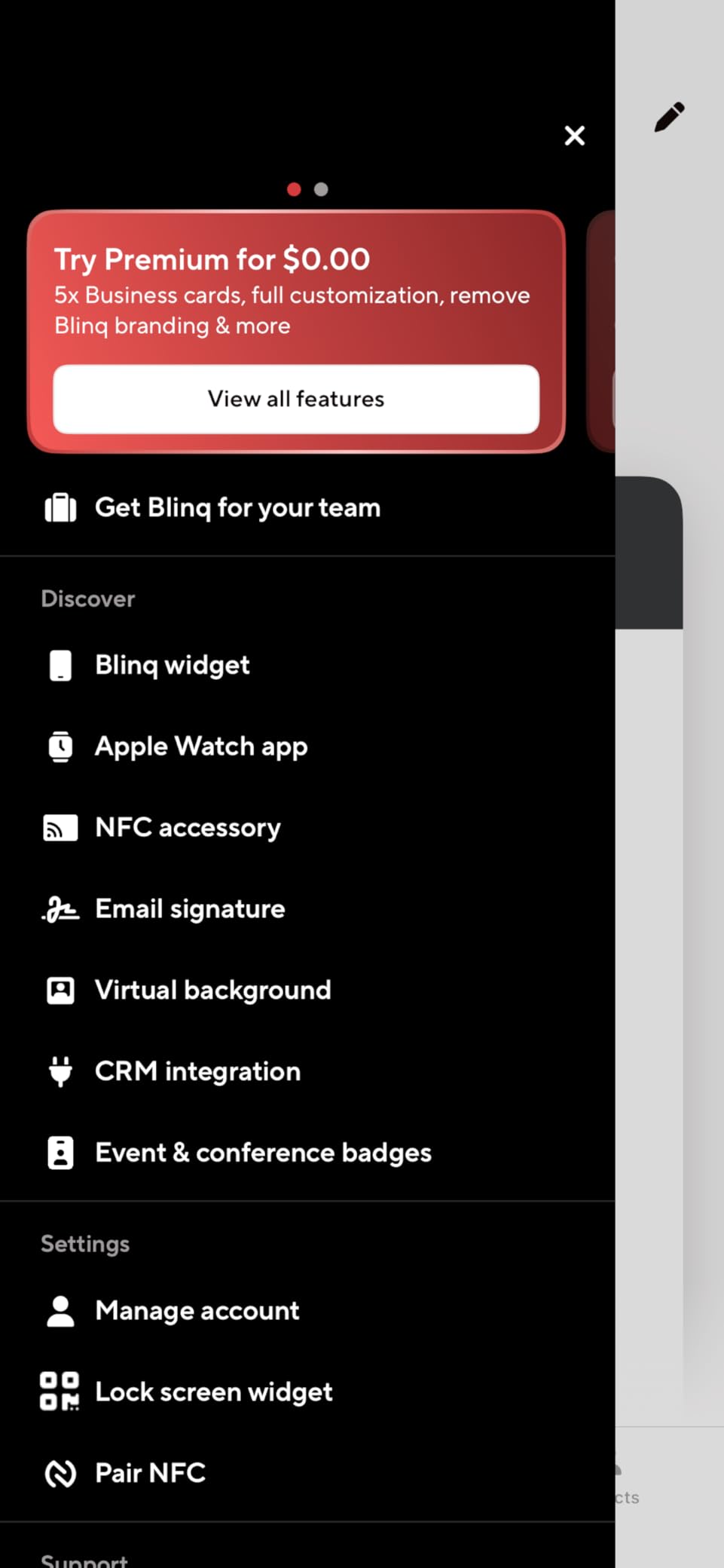 Digital Business Card - NFC Card - Instant Share via Tap - Compatible with iPhone & Android (Black) customer photo 2