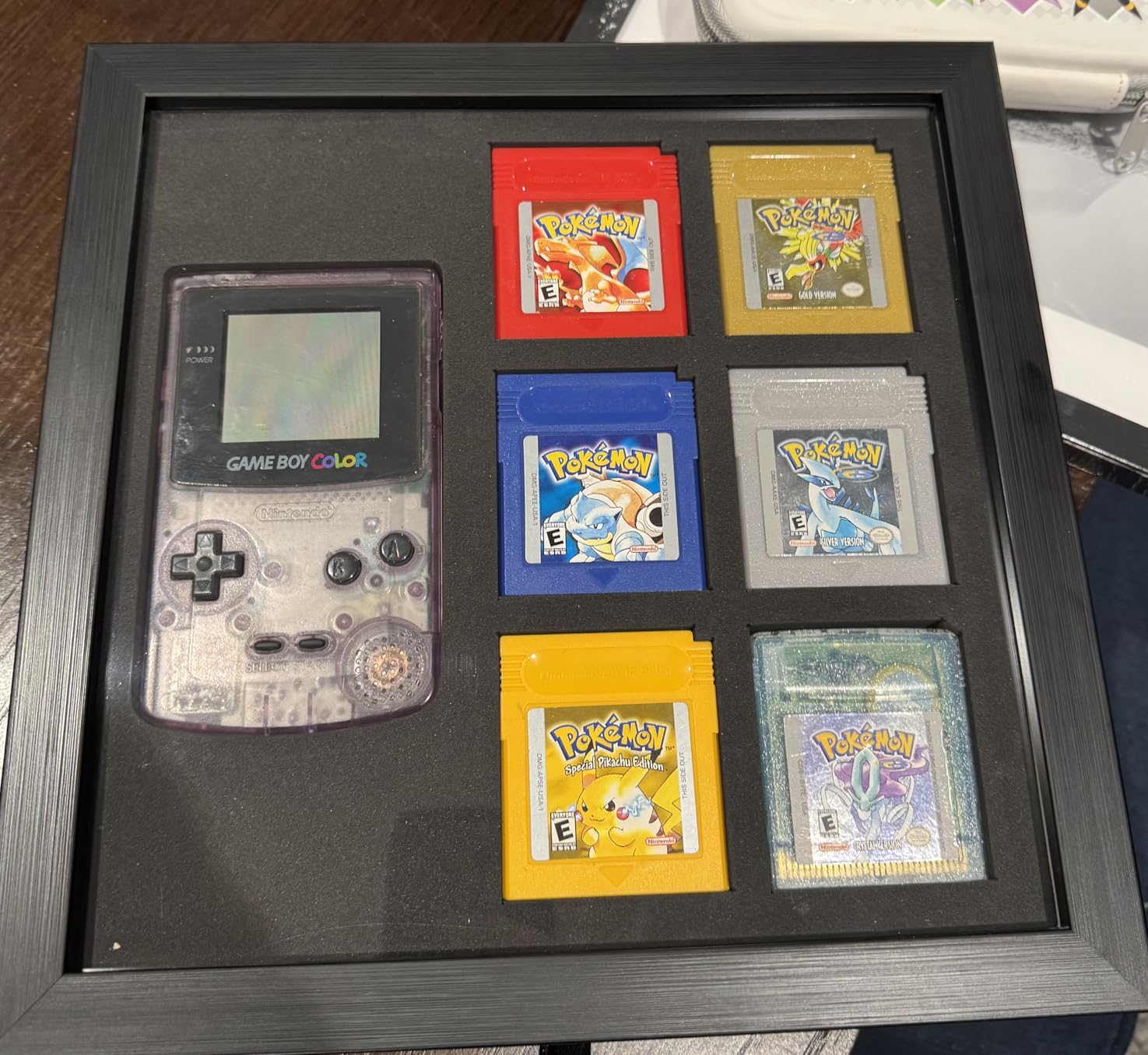 Game Console Display Frame Compatible with Nintendo Game Boy Advance - Storage and Display Case for GBA Console and 6 Cartridges customer photo 1