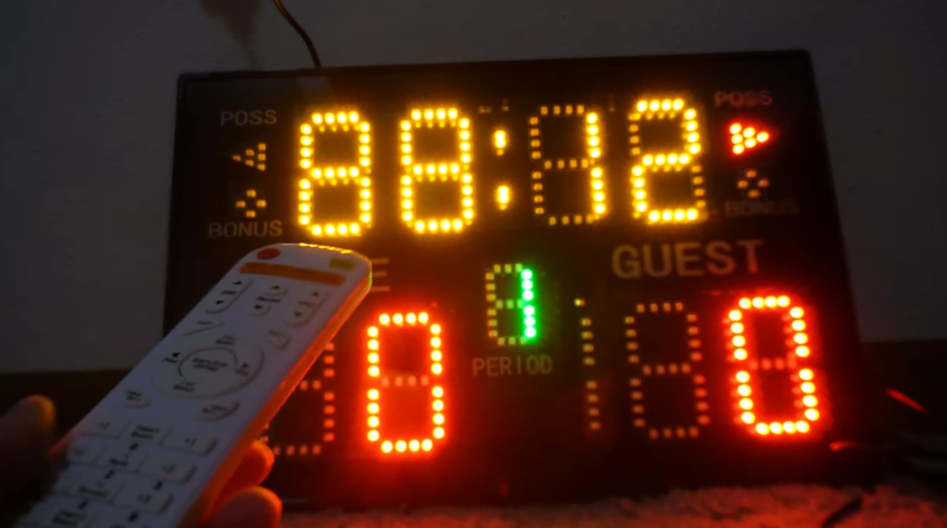 Basketball Scoreboard with Timer Clock, Digital Scoreboard with Remote, Portable Battery Powered Electronic Scoreboard for Baseball/Tennis/Soccer/Volleyball/Ping Pong Games customer photo 2