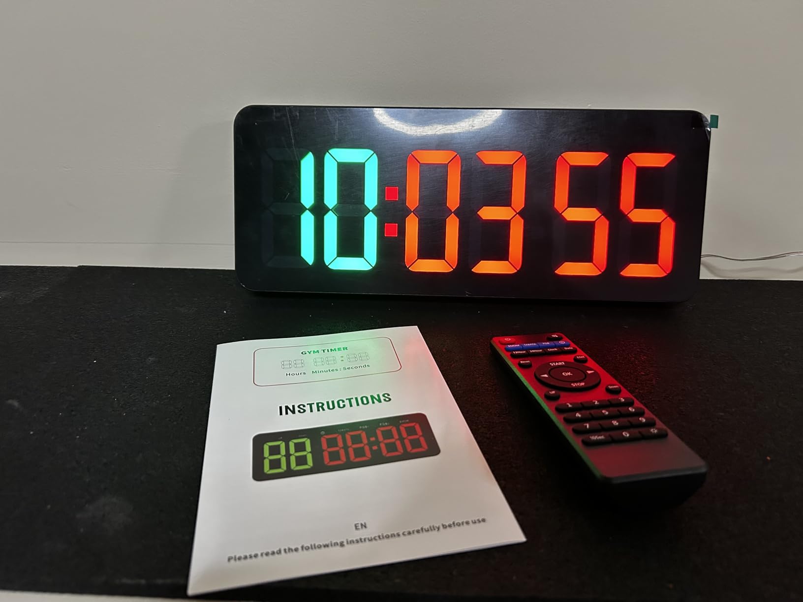 Upgraded Gym Timer Clock for Tabata/FBG/EMOM - Large Workout Clock for Home Gym with Remote Control, Count Down & Up | Stopwatch, Fitness Digital Timer for Home/Yoga/Boxing/Garage customer photo 2