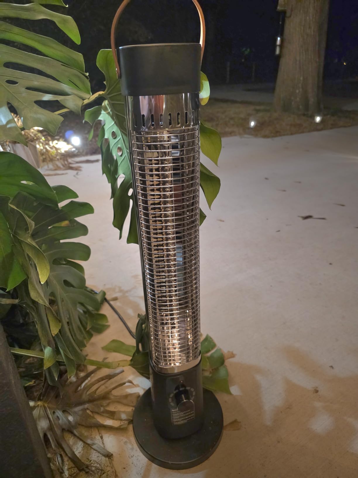 Patio Heater for Outdoor Use, Infrared Electric Outdoor Heater, 1500W Instant Heating, 60-Degree Oscillation, 9 Heat Levels, 9H Timer, Remote, for Garage, Backyard, Large Room, Indoor, 32.2