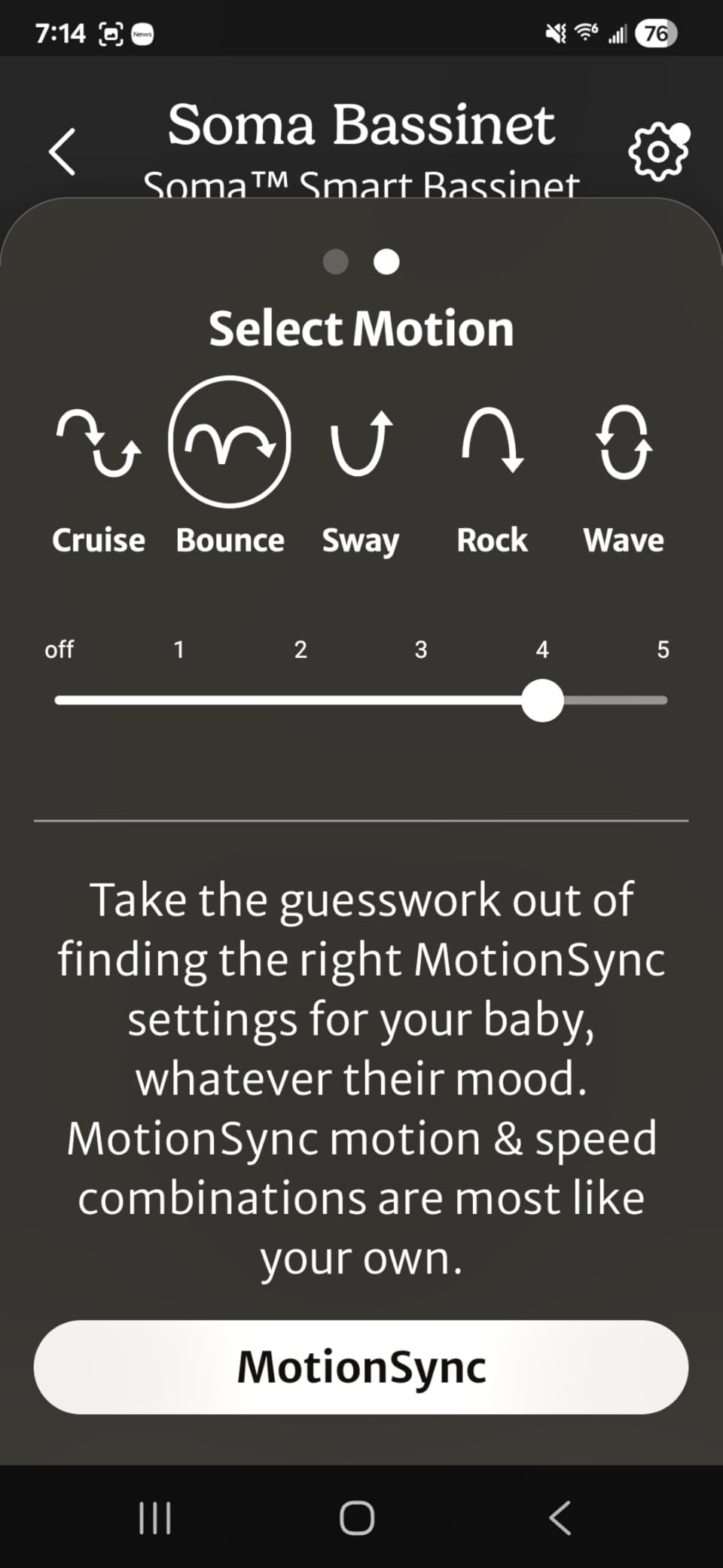 UPPAbaby Soma Smart Bassinet - 5 motions + 5 speeds + 4 Sounds with MotionSync Technology - Height Adjustable - Included Mattress, Sheet + Storage Basket - Charlie (Sand Melange) customer photo 1