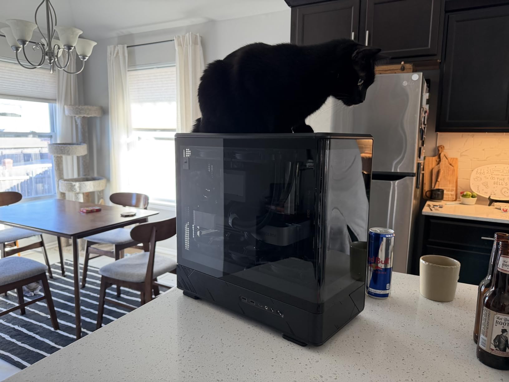 JONSBO D200 Black Micro ATX PC Case with Digital Screen GPU<410mm customer photo 1