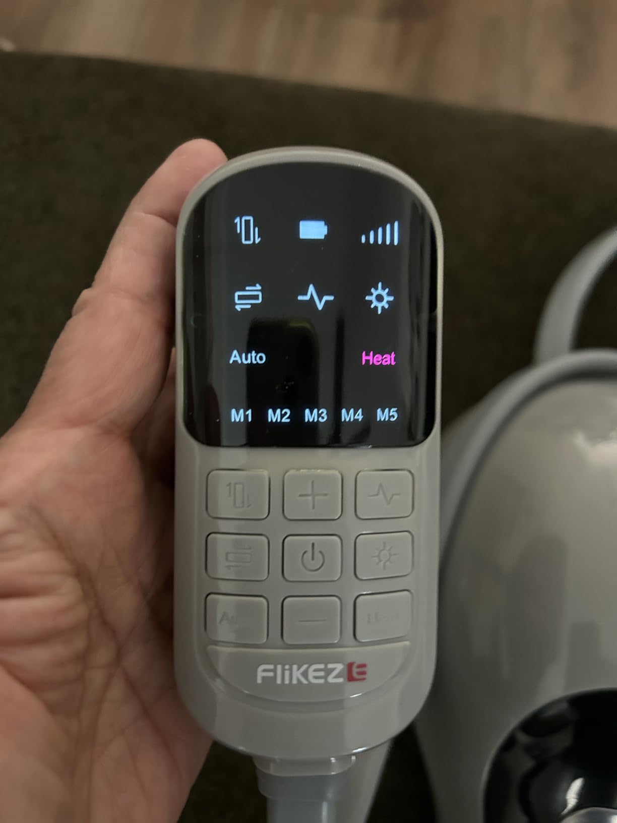 Heated Neck Stretcher with Red Light Therapy, Wireless Cervical Traction Device for TMJ Pain Relief and Shoulder Relaxer, Neck Traction Massager Pillow for Home/Office Used, Grey customer photo 2