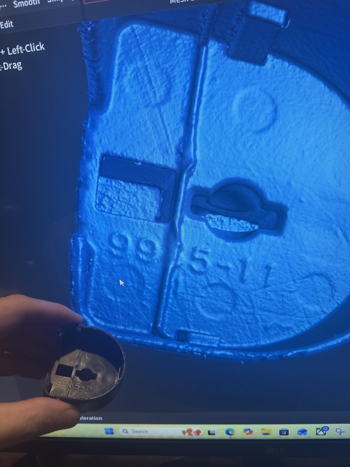 Revopoint MetroY Pro 3D Scanner for 3D Printing, Up to 0.01mm Precision, 34+15+1 Industrial Blue Laser Handheld Scanner, 62-Line Full-Field, Real-time Preview, Bulit-in Wi-Fi 6, Full-Color 3D Scan customer photo 1