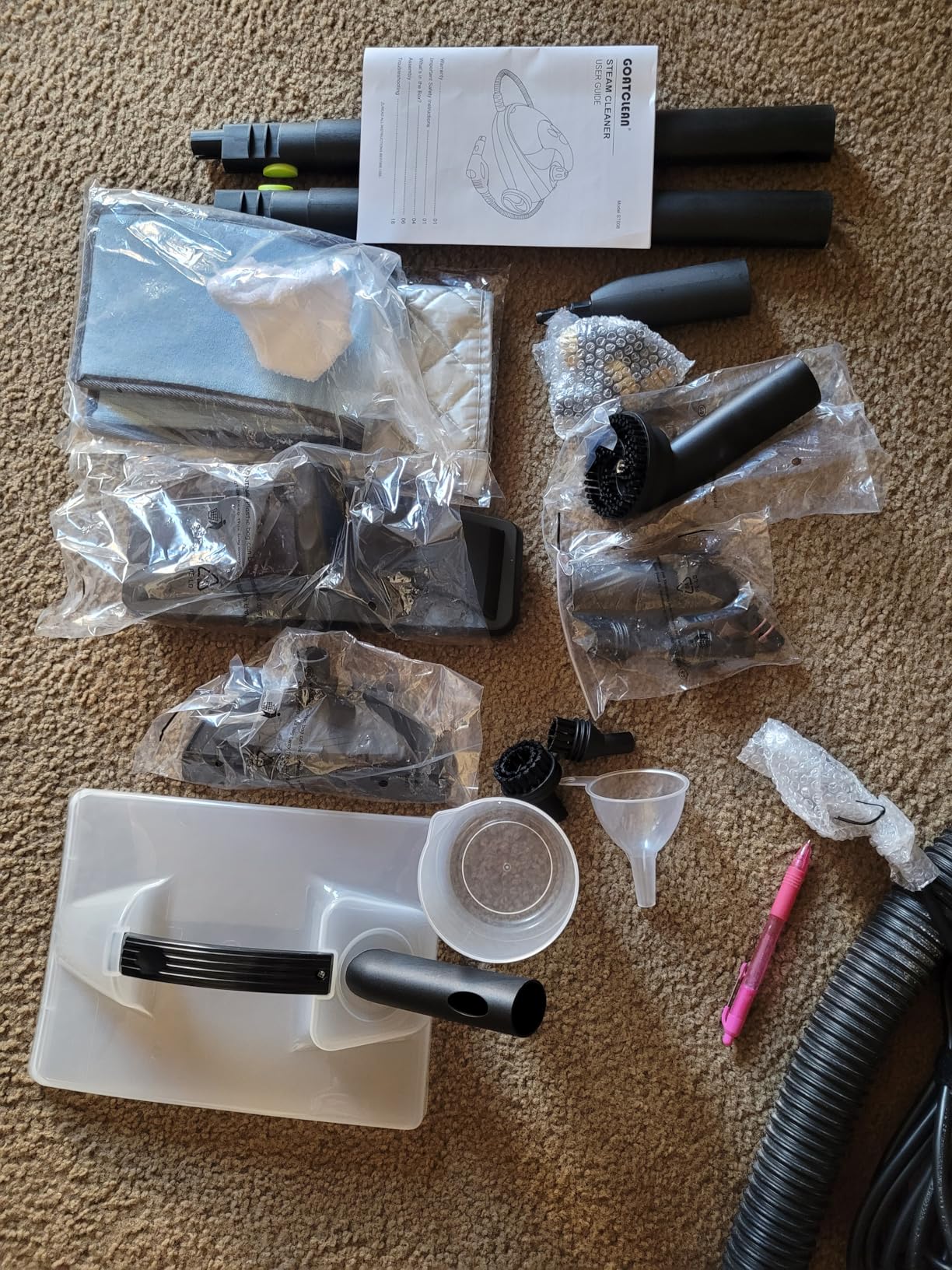 Heavy-Duty Steam Cleaner - 1500W Multipurpose Handheld Floor Steamer with 22 Accessories 16ft Cord for Home, Car Detailing, Tile, Grout, Carpet, Wallpaper, Upholstery, Window, Deep Cleaning customer photo 1