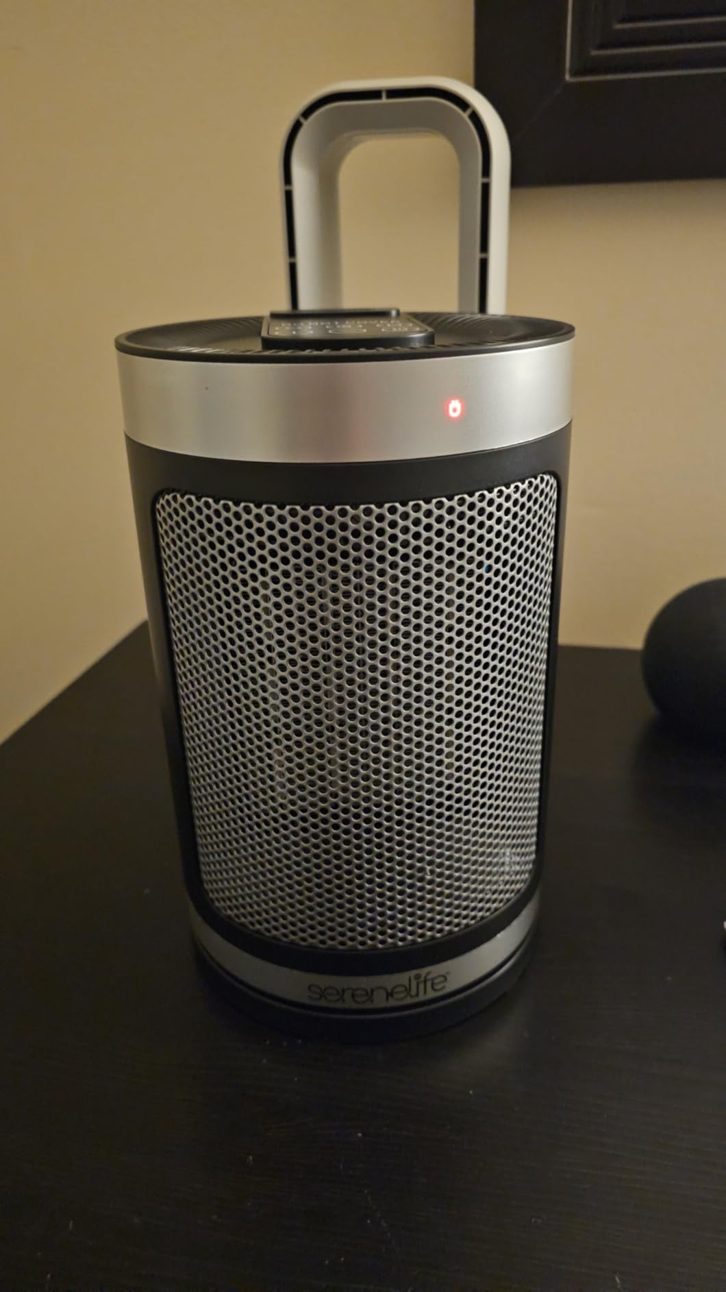 SereneLife Smart Space Heater - 1500W Indoor Electric Heater with Thermostat, Remote Control, 12-Hour Timer, Wi-Fi Enabled PTC Ceramic Heating for Home and Office, Black customer photo 1