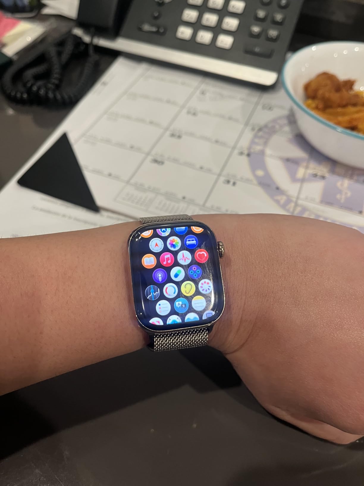 Apple Watch Series 11 [GPS 42mm] Smartwatch with Rose Gold Aluminum Case with Light Blush Sport Band customer photo 2