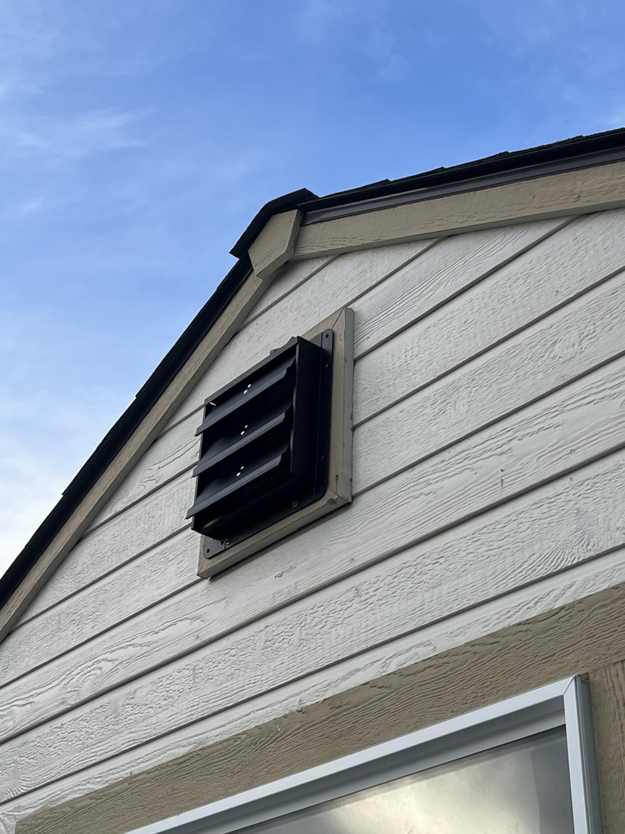 VEVOR 14 inch Exhaust Fan, Wall Mounted Attic Fan with Variable Speed, Temperature & Humidity Controller, 2000 CFM, Automatic Shutter customer photo 2