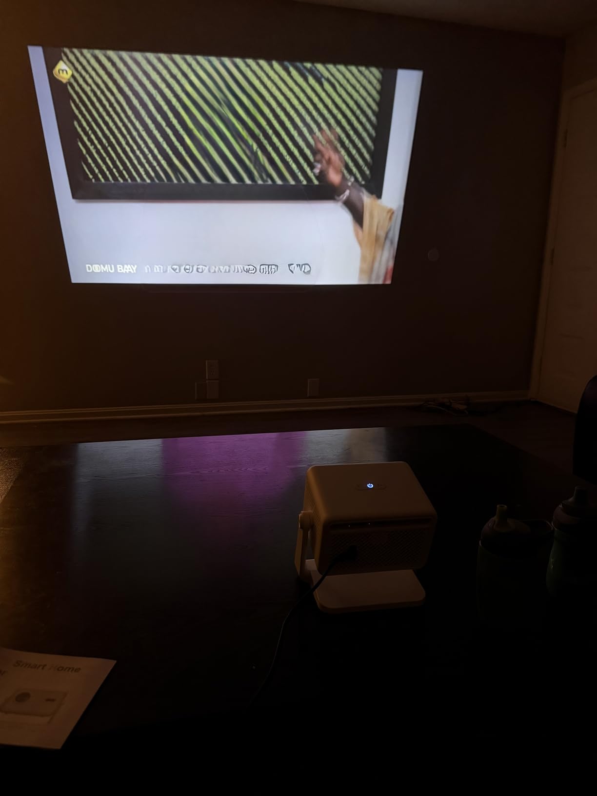 【Officially-Licensed APP & 1800 ANSI】Smart Mini Projector with WiFi and Bluetooth 4K Support, VOPLLS Auto Focus/ Keystone Outdoor Portable Movie Phone Video Proyector for Bedroom/Home/Wall/Ceilling customer photo 1