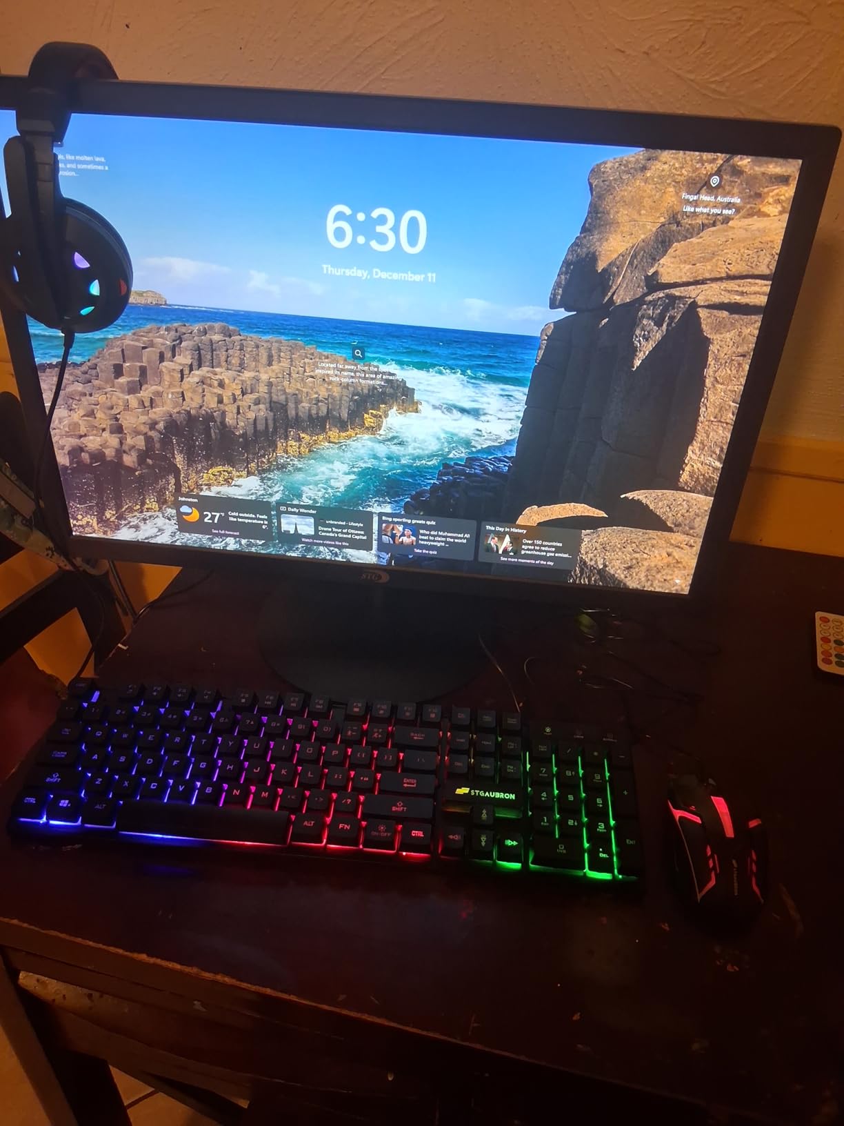 Dell Gaming OptiPlex Desktop RGB Computer PC, Intel Core i7, GeForce GT 1030 2GB GDDR5, 16GB RAM, 512GB SSD, 24 Inch HDMI Monitor, Keyboard Mouse and Headset, WiFi, W11 Pro (Renewed) customer photo 1