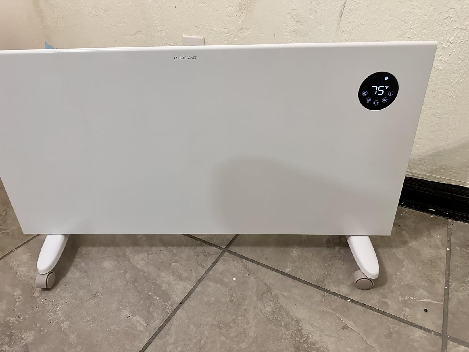 Pasapair Convection Panel Space Heater Indoor Use, 1500W Electric Heater with Wifi App Control, Smart Mica Infrared Heater with Programmable Thermostat, Wall Mount or Standing, Quiet & Eco Mode customer photo 1