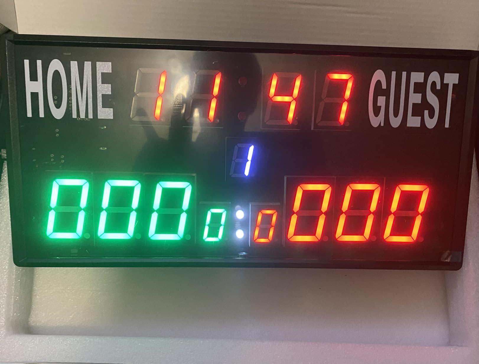 Scoreboard Electronic Digital Score Keeper with Remote Basketball Scoreboard Sports Score Ticker with Timer 24h Real Time for Football/Cornhole Hole/ping Pong/Table Tennis Dart Indoor&Outdoor Games customer photo 1