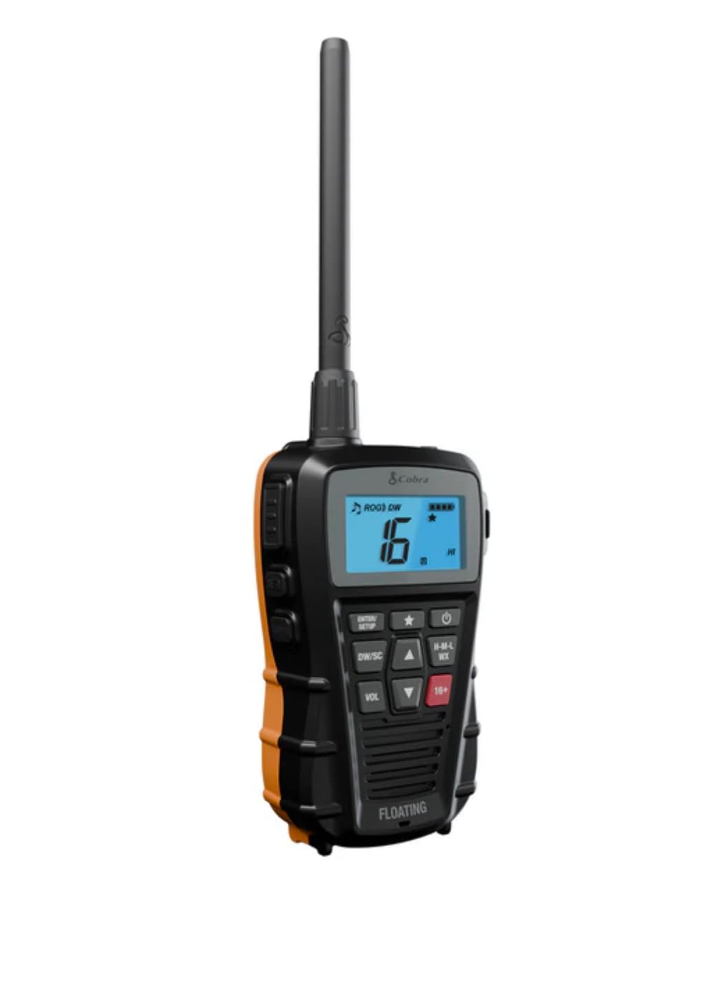 Cobra BlueBound 150 VHF Handheld Marine Radio - Black - 3-Watt, Floating, Long Range, NOAA Weather Alerts, International Functionality, IPX7 Waterproof, USB-C, Submersible, LCD Screen, Belt Clip customer photo 2