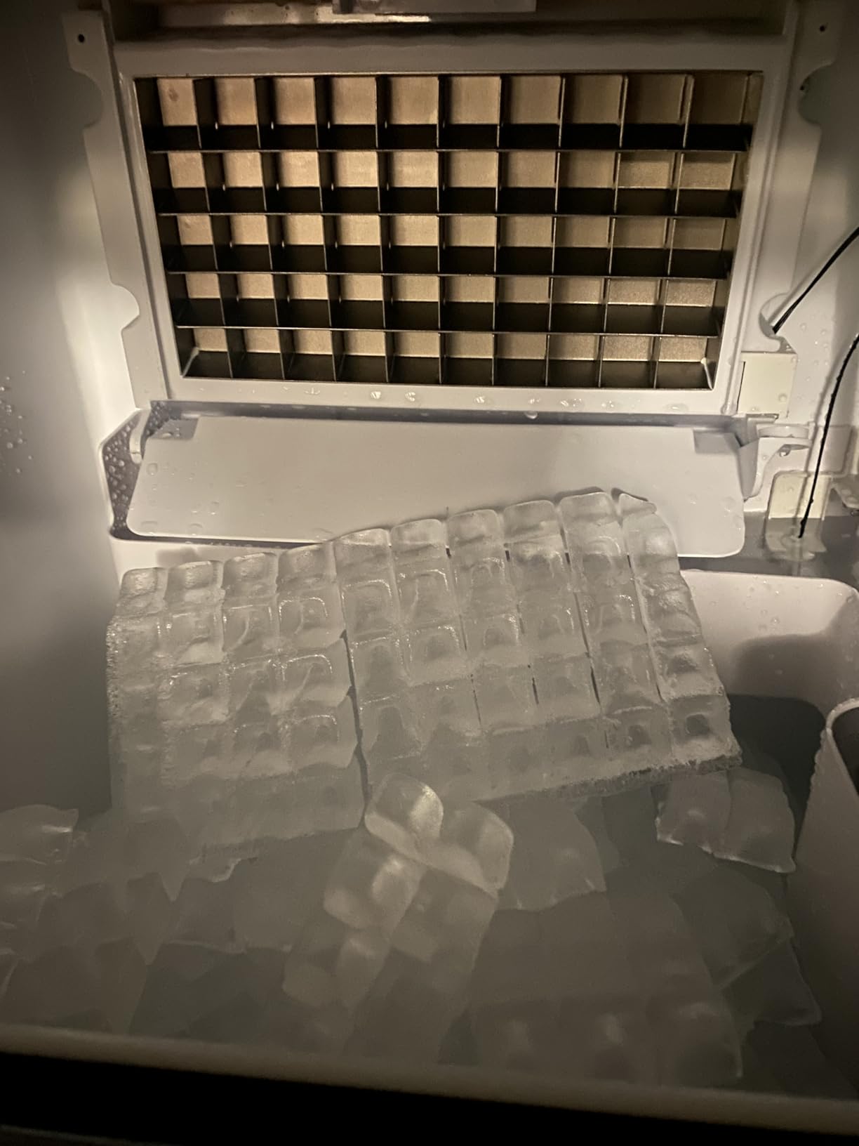 Commercial Ice Maker,110 lbs/24H,Stainless Steel Ice Machine with 33 lbs Storage Capacity,50 Cubes in 14 Mins,Water Filter,Under Counter/Freestanding Ice Makers for Home,Restaurant,Bar,Cafe customer photo 1