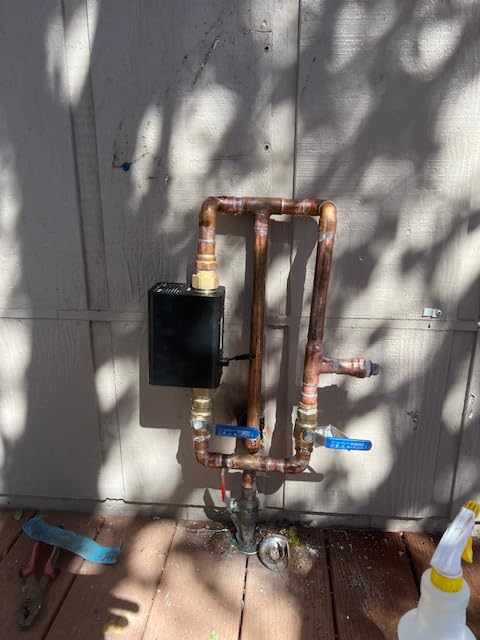 Frizzlife LP365-P Smart Water Monitor and Automatic Shutoff - 0.01 GPM Ultrasonic Micro Leak Detection, Wi-Fi / APP Control, Pressure+Flow Monitoring, 24/7 Water Usage Reports, Fits 3/4